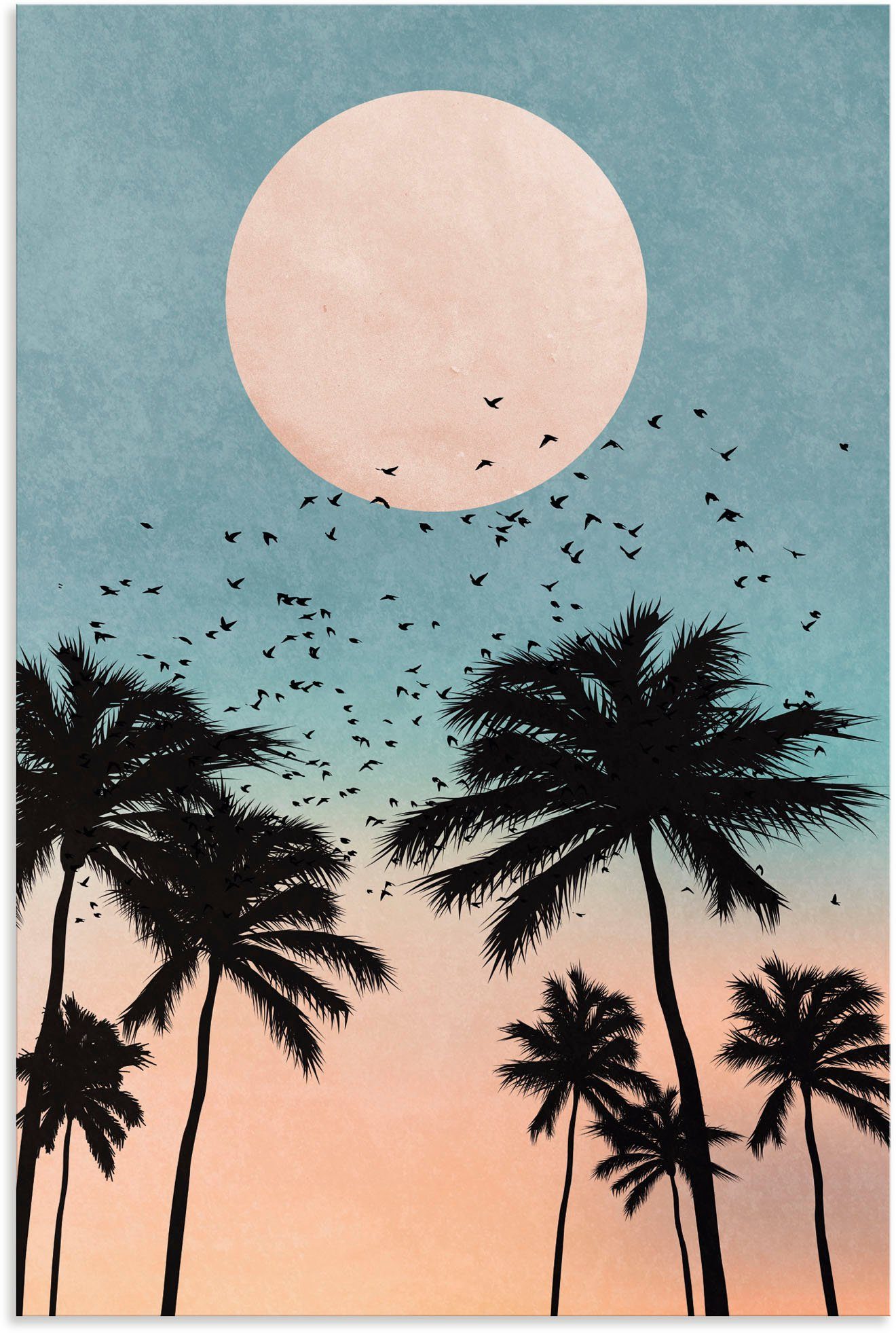 Wandaufkleber Poster & -aufgang (1 Sonnenaufgang, in Sonnenuntergang Bilder Wandbild St), oder als Größen versch. vom Alubild, Leinwandbild, Artland