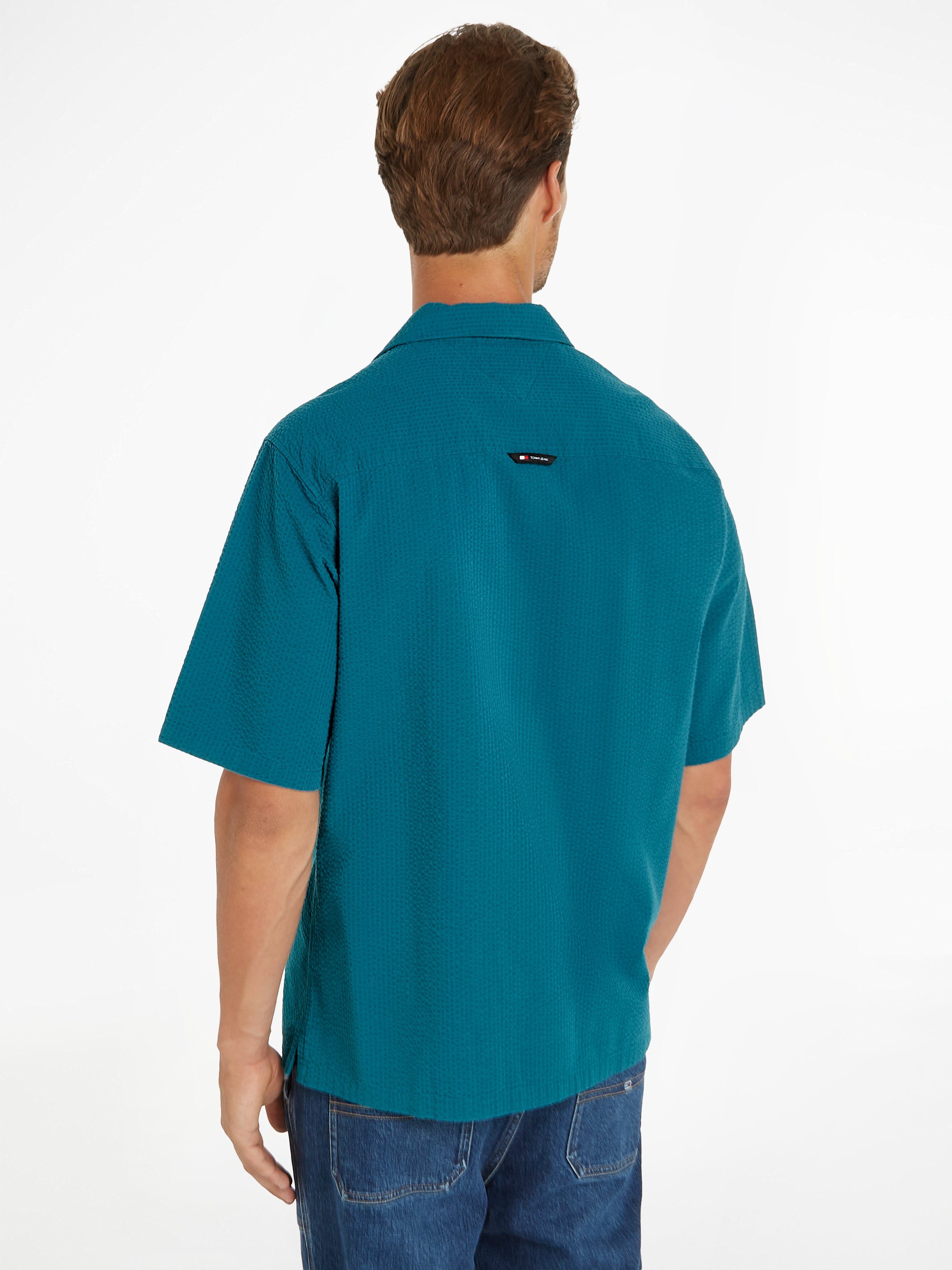 Tommy Jeans Kurzarmhemd TJM RLX SEERSUCKER CAMP SHIRT