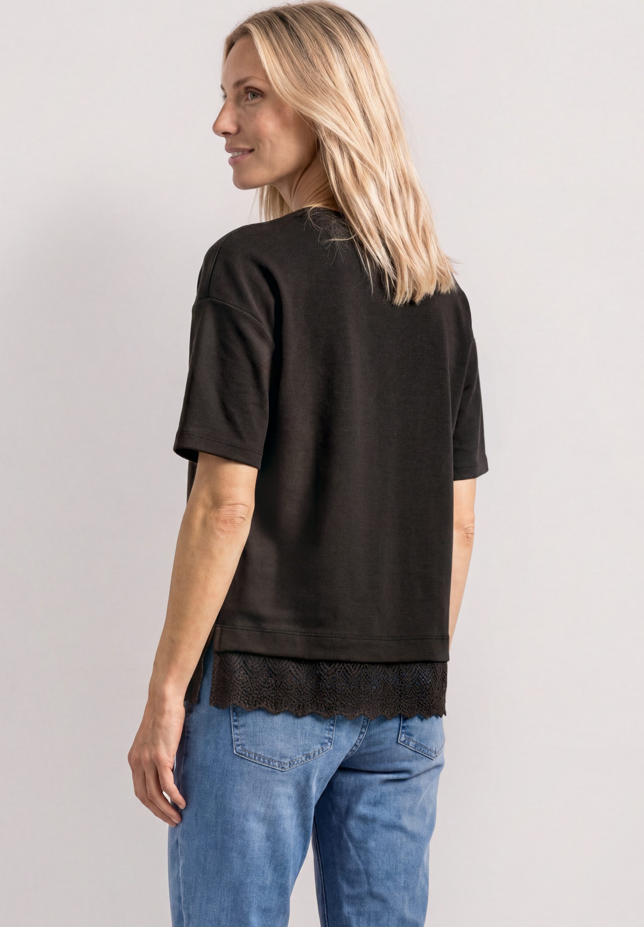 STREET ONE T-Shirt mit Rundhalsausschnitt