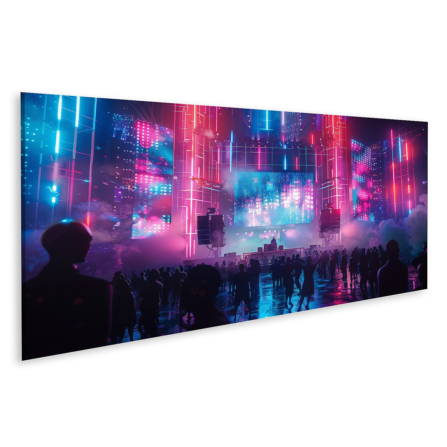 islandburner Leinwandbild Innovatives Party-Motiv auf Premium-Leinwand