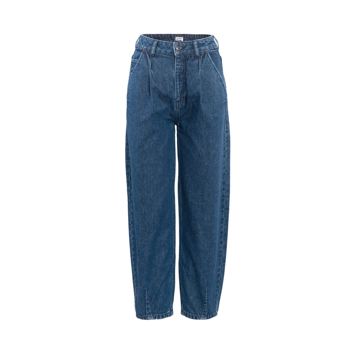 angenehme, Denim Blue Passform PAULETTA Dark 5-Pocket-Hose Jeans-Stoff, Hochwertiger großzügige LIVING CRAFTS