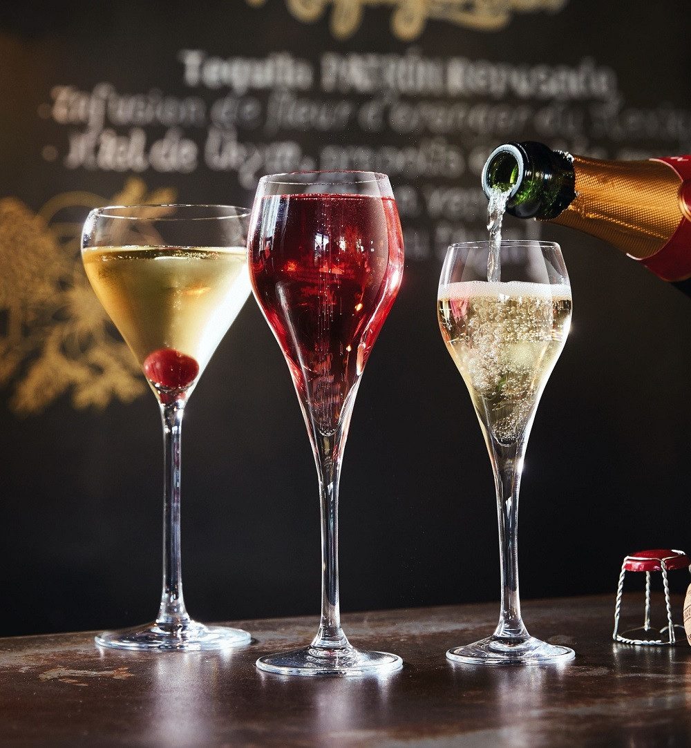 Arcoroc Sektglas Arcoroc Brio Champagnerglas 160ml 6er Set, Kristallglas