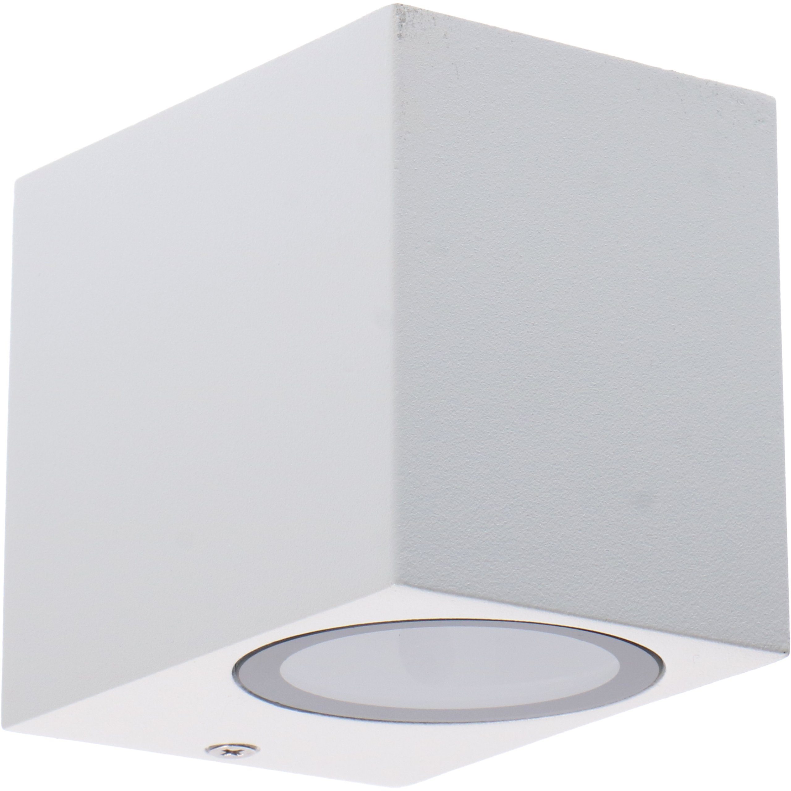 Außen-Wandleuchte, LED und 35W LED's light für weiß LED 1000662 Halogen bis GU10 Außen-Wandleuchte IP44 LED, 1x