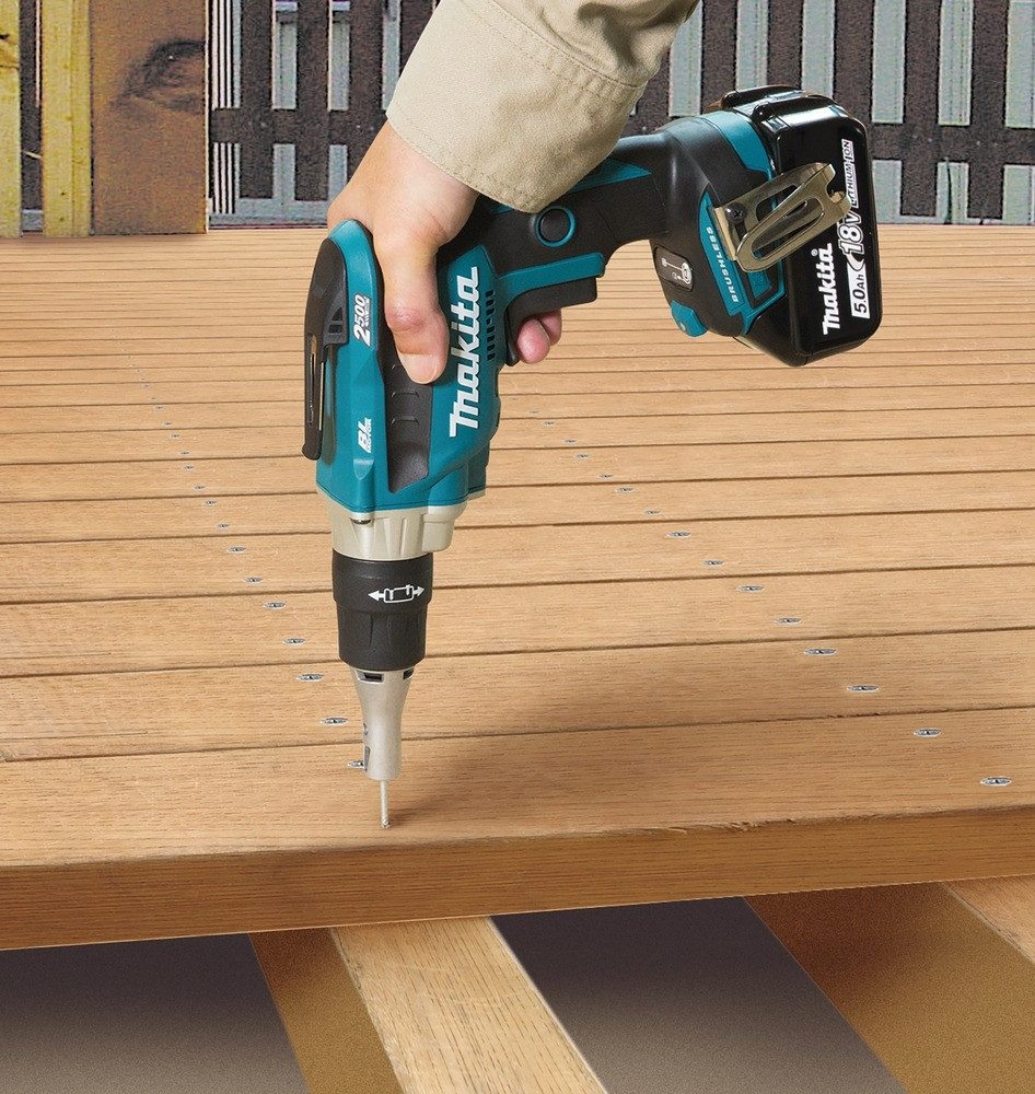 Makita Akku-Trockenbauschrauber, 2500 U/min, Schnellbauschrauber 18V, DFS250Z, Ohne Akku - im Karton