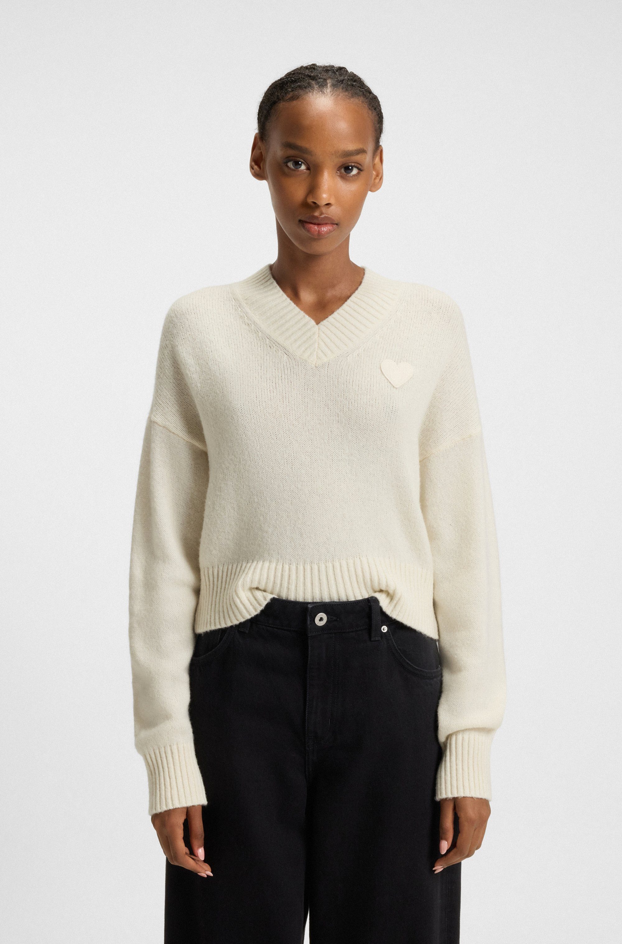 HUGO Blue Strickpullover Scutie Relaxed Fit, günstig online kaufen