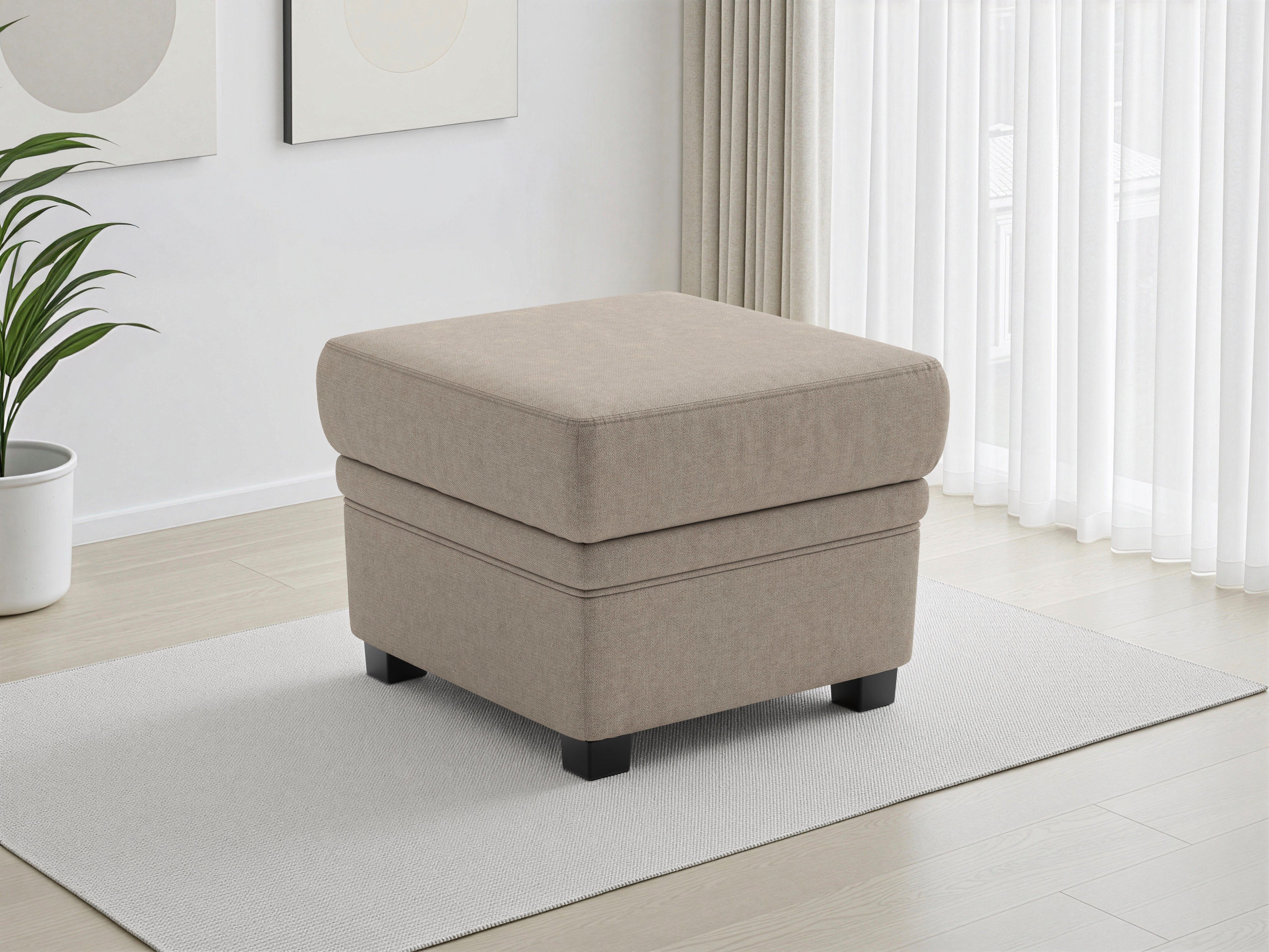sit&more Polsterhocker Savona, B: 58 cm, individuell zu kombinieren