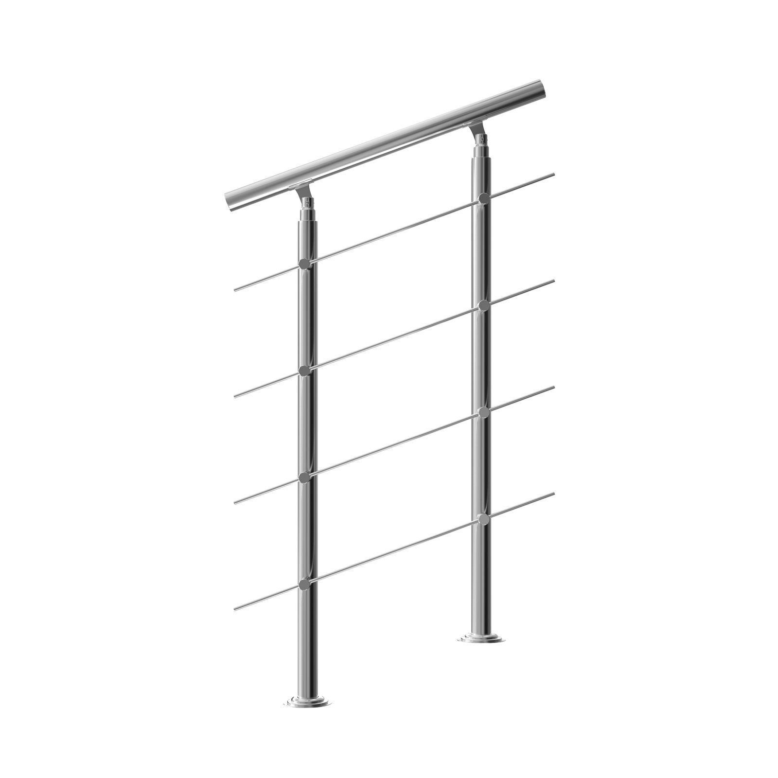monzana Brüstungsgeländer 100cm, 3 Querstreben, 100 günstig online kaufen