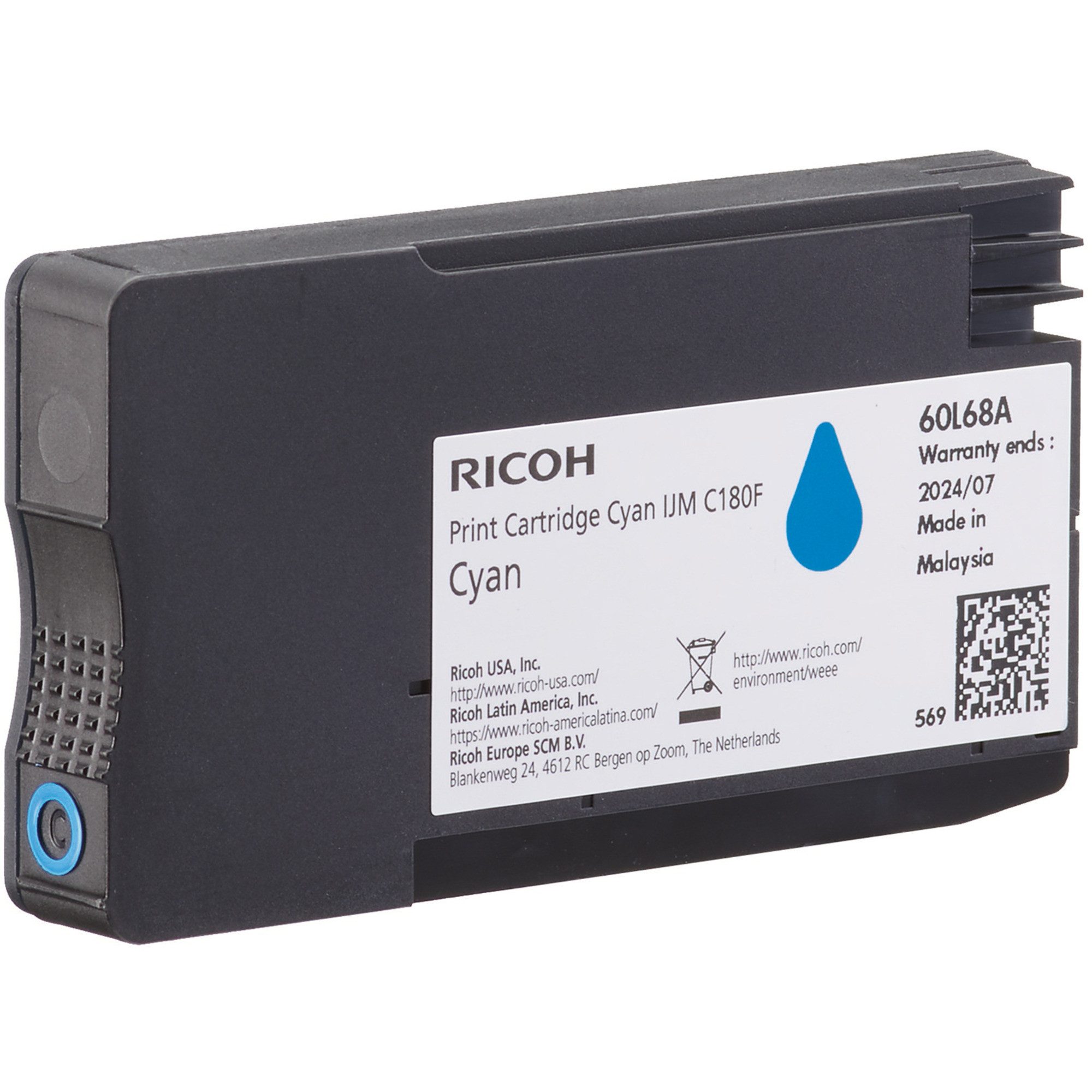 Ricoh Ricoh Tinte cyan 408518 Tintenpatrone