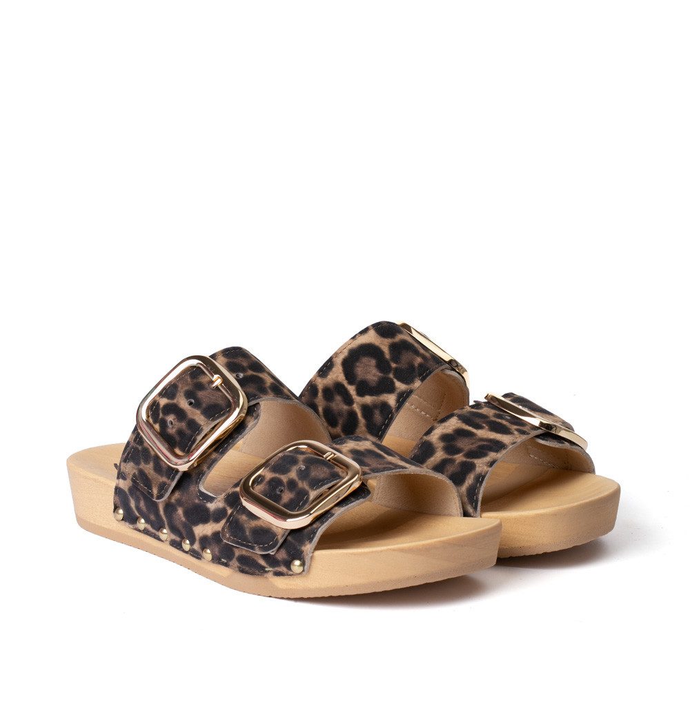 Softclox LENA Leolook taupe (natur) Pantolette
