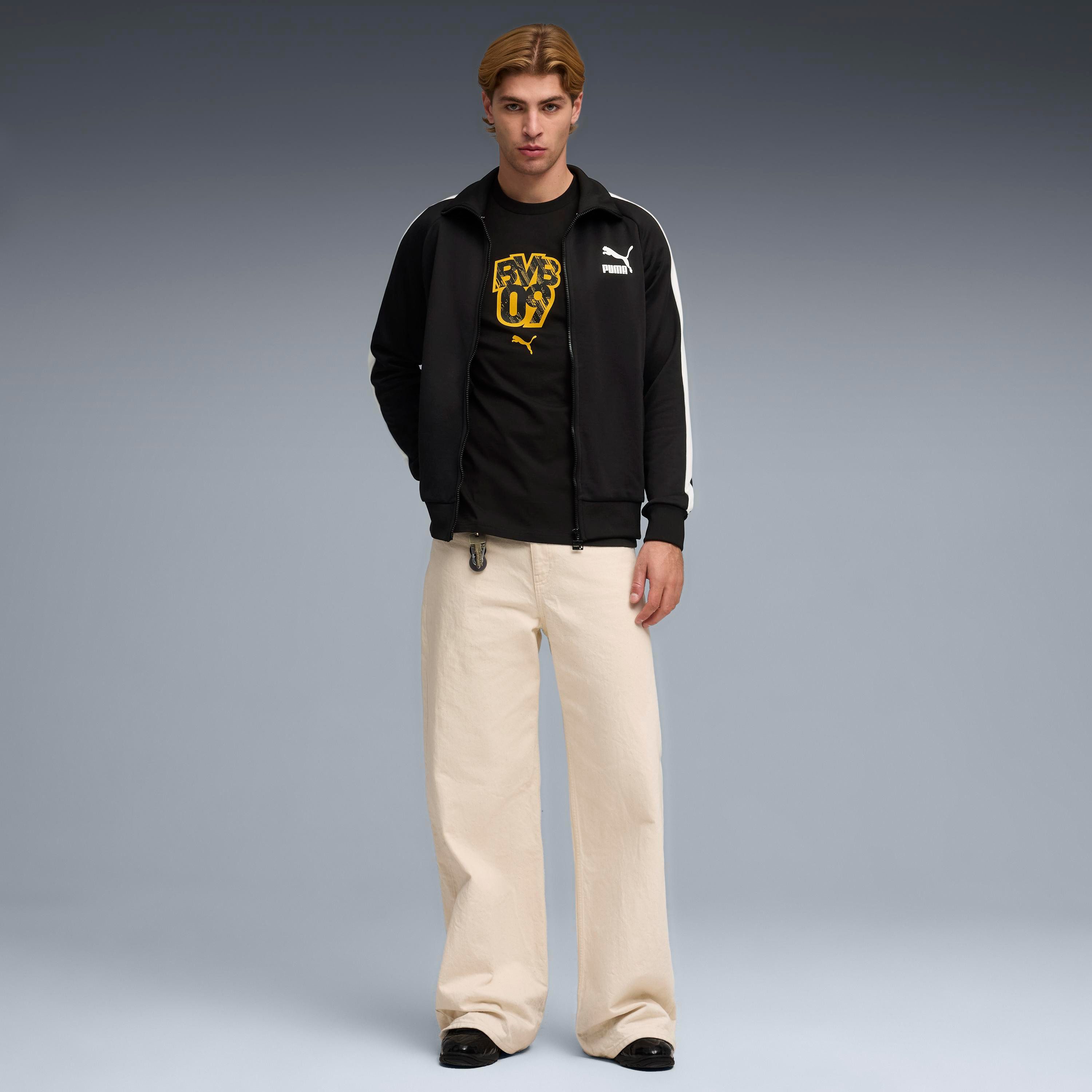 PUMA Trainingsshirt BVB FTBLCULTURE TEE Regular Fit, Kurzarm, für Fußball, mit Rundhalsausschnitt