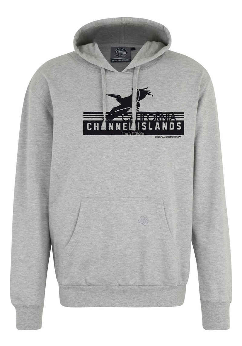 AHORN SPORTSWEAR Kapuzensweatshirt CHANNEL ISLANDS mit modischem Frontprint