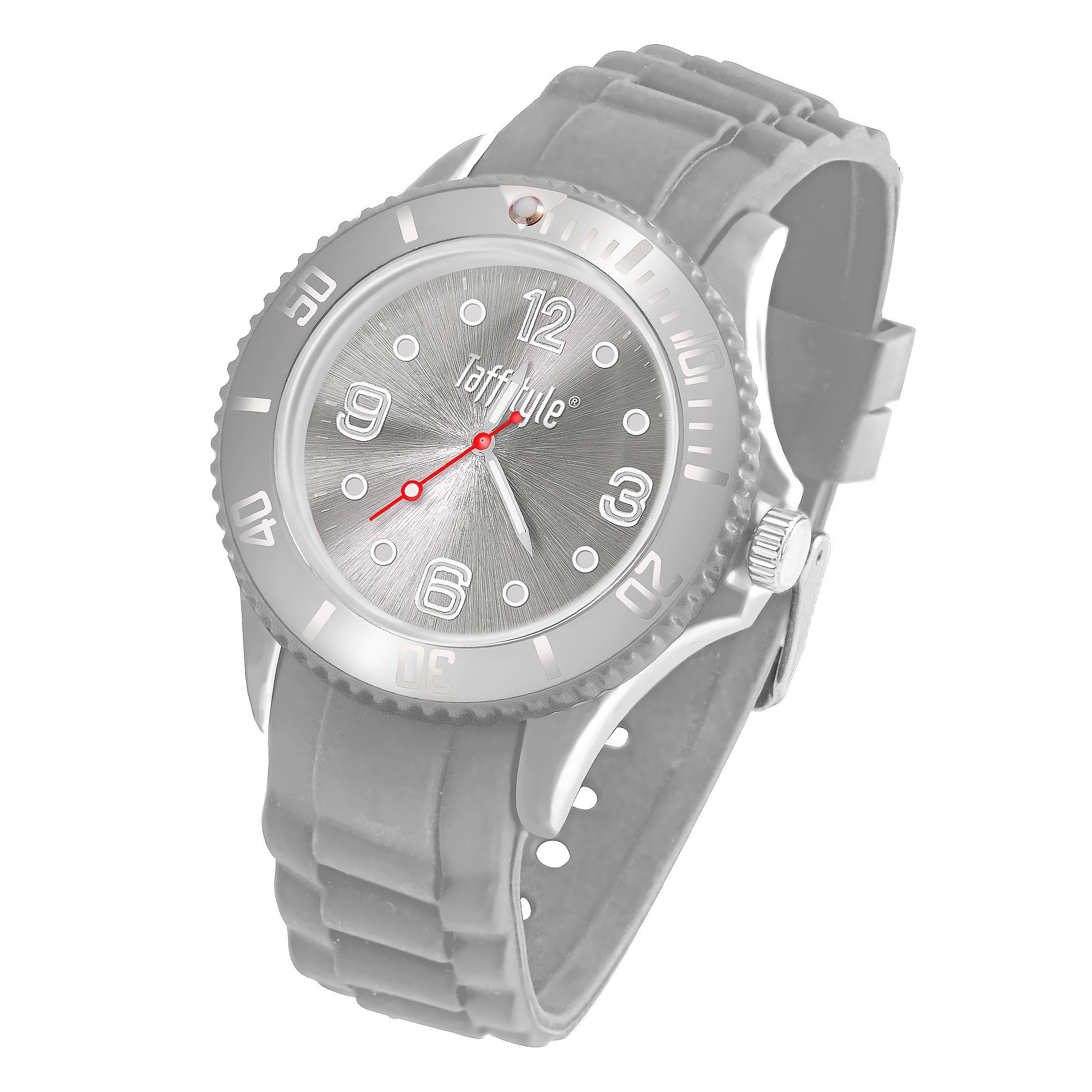 Taffstyle Quarzuhr Armbanduhr Silikon Analog Quarz Farbige Sport Uhr, Sportuhr Damenuhr Silikonuhr Kinderuhr Herrenuhr Bunt Gummi Armband