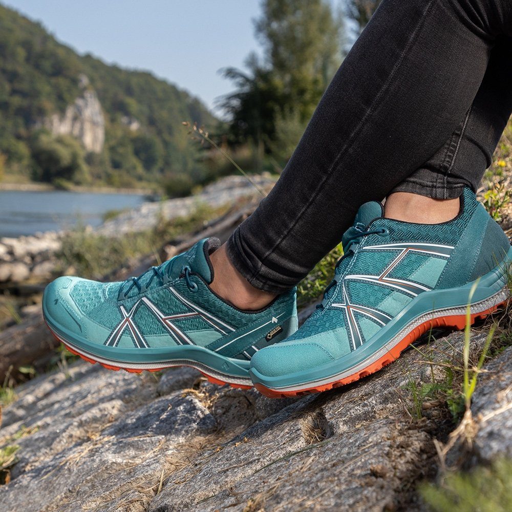haix Black Eagle Adventure 2.2 GTX Ws low teal-silver - 4 (37) Wanderschuh wasserdicht