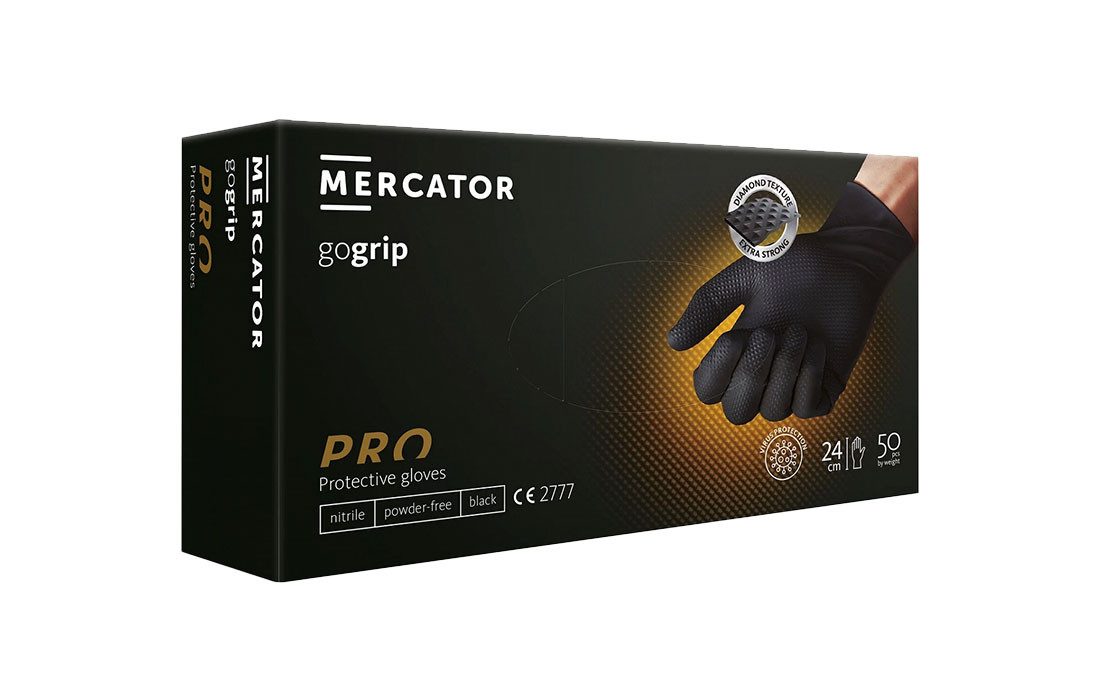 Mercator Einweghandschuhe GoGrip-Pro Nitril Handschuhe mit günstig online kaufen