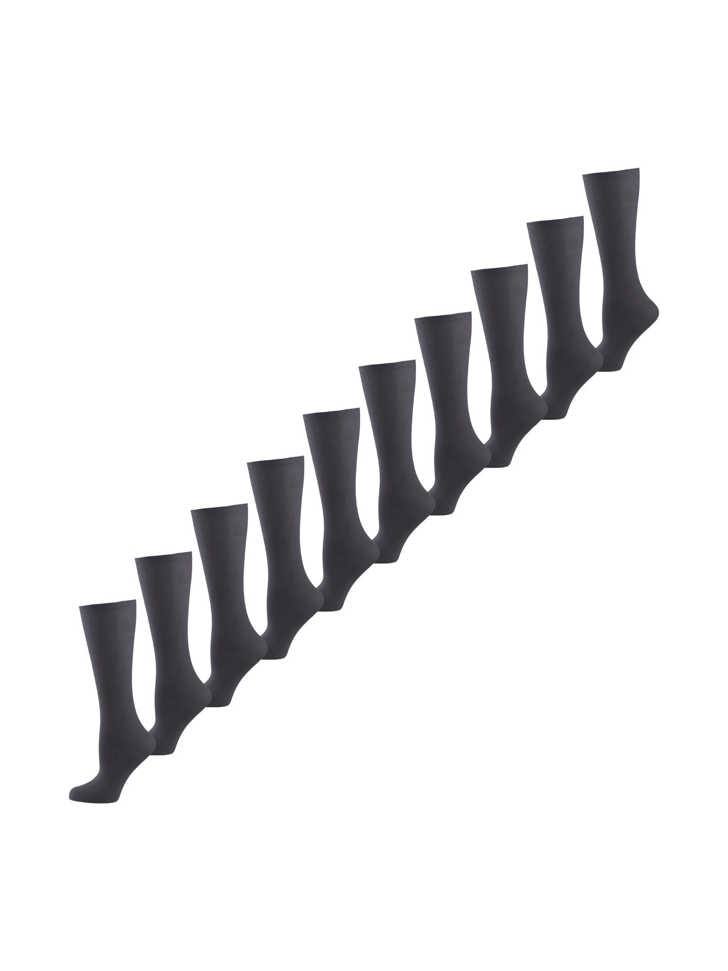 Nur Die Kniestrümpfe Cotton 60 DEN (10-Paar) Knie-strümpfe thermo-socken overknee