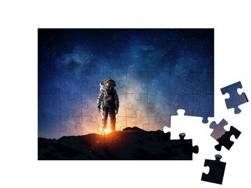 puzzleYOU Puzzle Astronaut und seine Mission, 48 Puzzleteile, puzzleYOU-Kollektionen Menschen, Astronaut