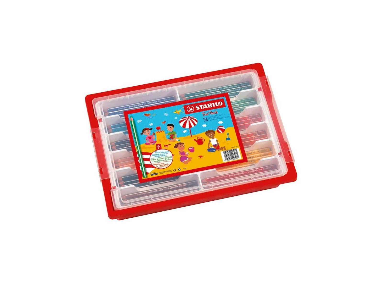Buntstift STABILO Trio dick Dreikant-Buntstift - 96er Box - 12 Farben