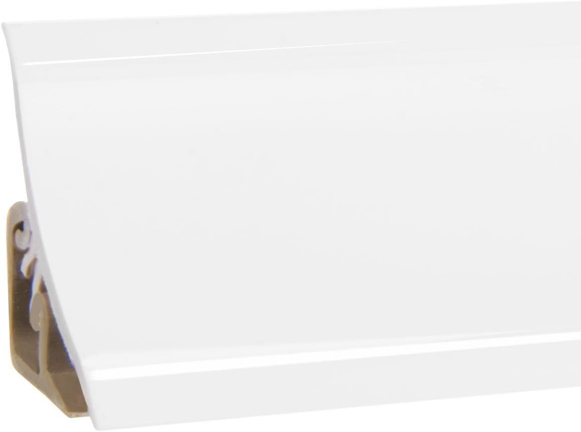 HOLZBRINK Abschlussleiste HOLZBRINK Küchenabschlussleiste Küchenleiste Weiß 23x23mm 50 cm, selbstklebend, PVC, 1-St., Weiß PVC Wandabschlussleiste Arbeitsplatten 23x23mm 50 cm