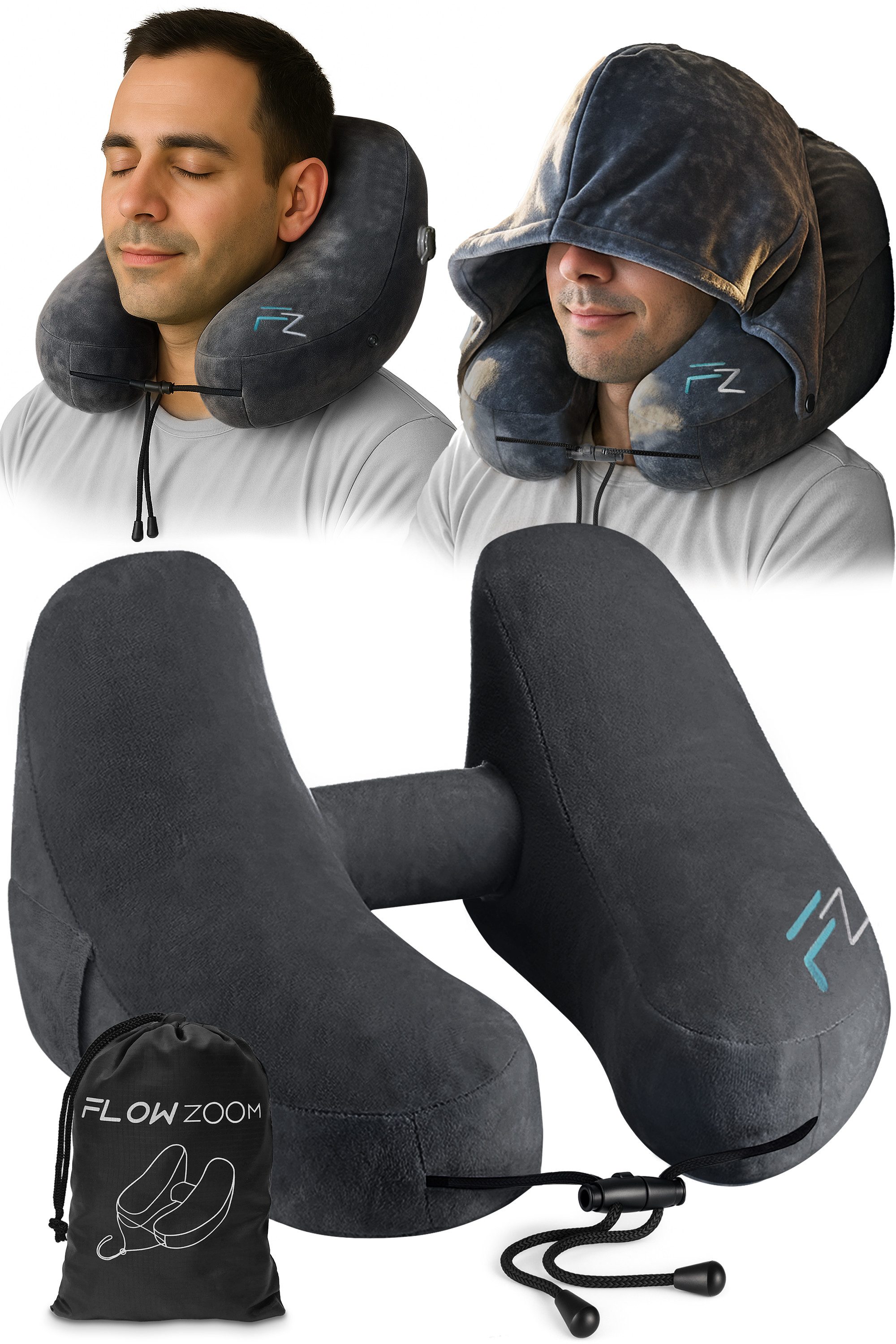 FLOWZOOM Nackenhörnchen AIR Nackenkissen aufblasbar - Nackenkissen Flugzeug günstig online kaufen