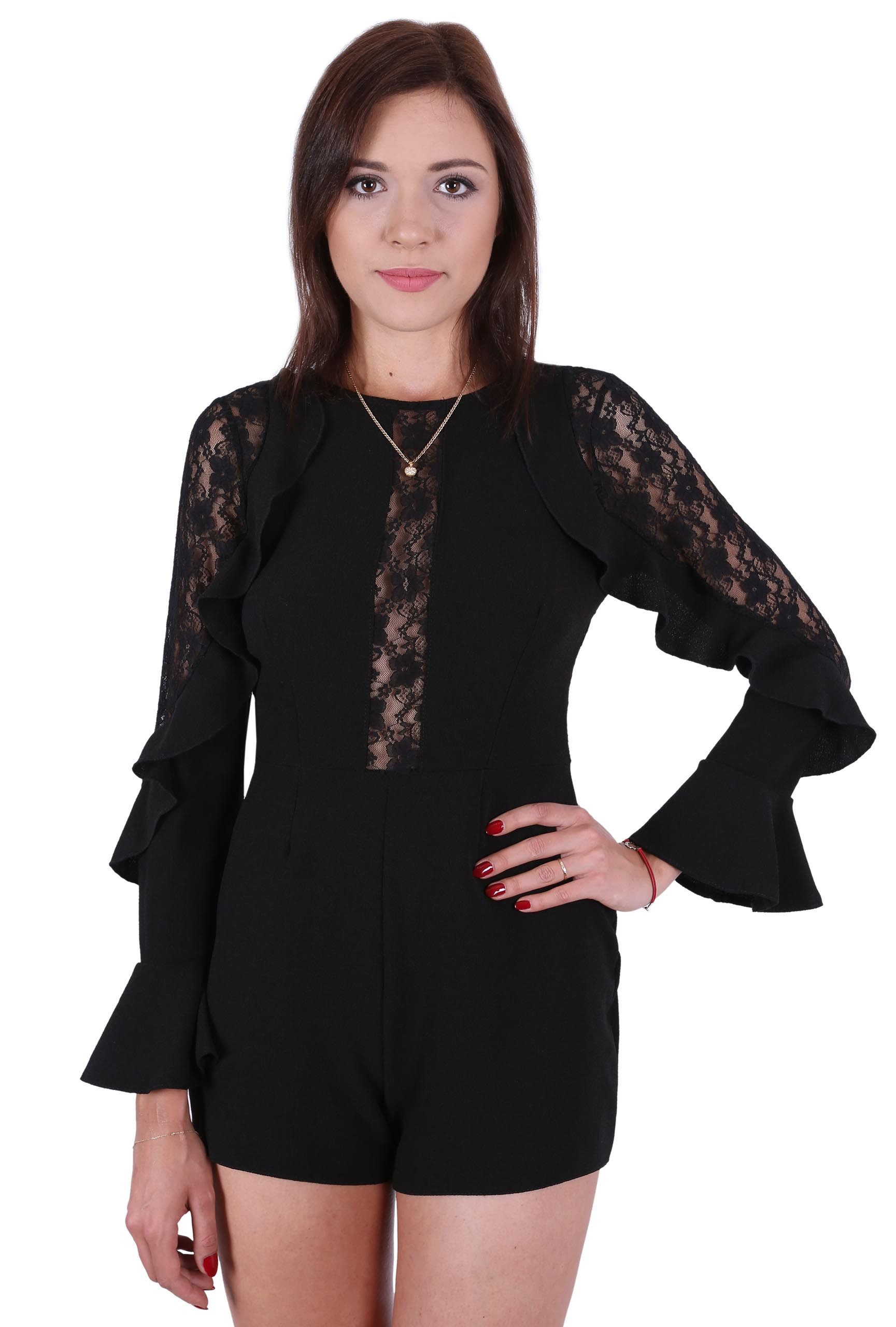 Sarcia.eu Culotte-Overall John Zack Schwarzer kurzer günstig online kaufen