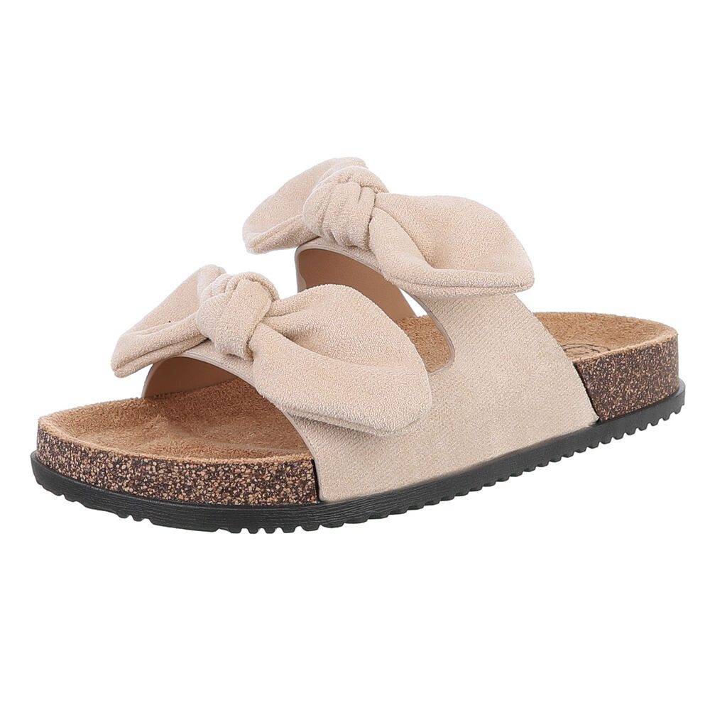 Ital-Design Bequeme Damen-Sandalen mit Bändern für den Sommer Pantolette (8 günstig online kaufen