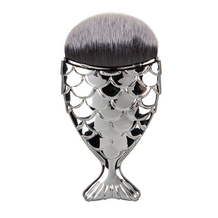 Kosmetikpinsel-Set Kosmetikpinsel Meerjungfrau Make-Up Pinsel - Farbe: silber