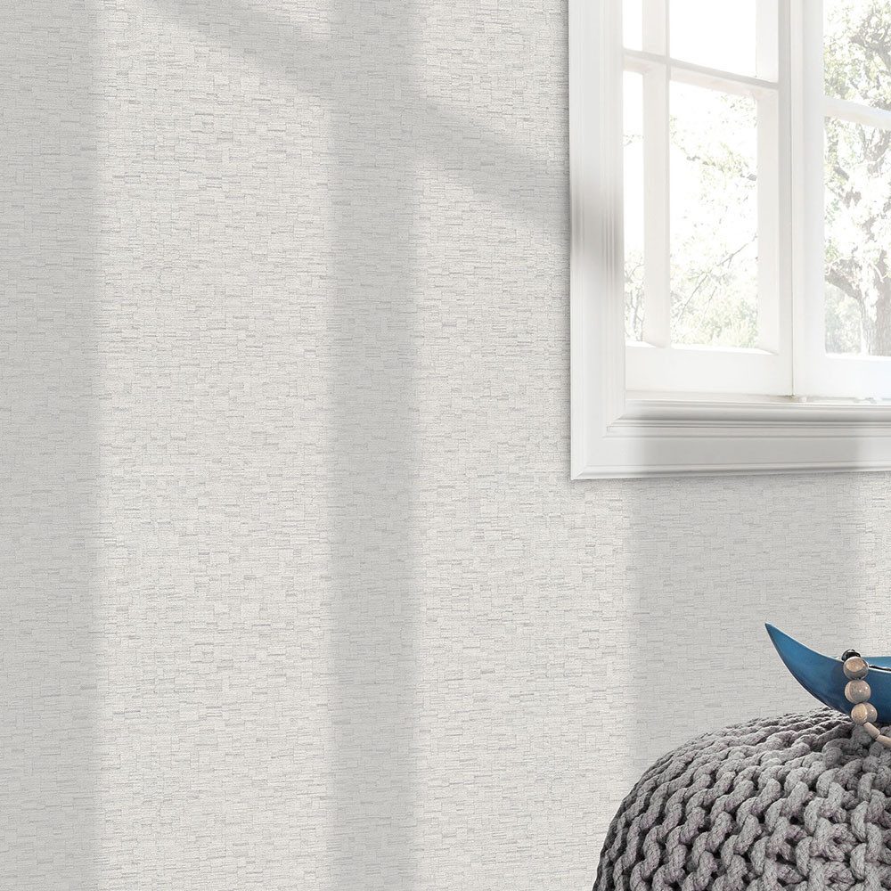 Erismann Vliestapete Grafisch Holzoptik Abstrakt Creme Grau Glitzer 10562-31 Forest Dreams