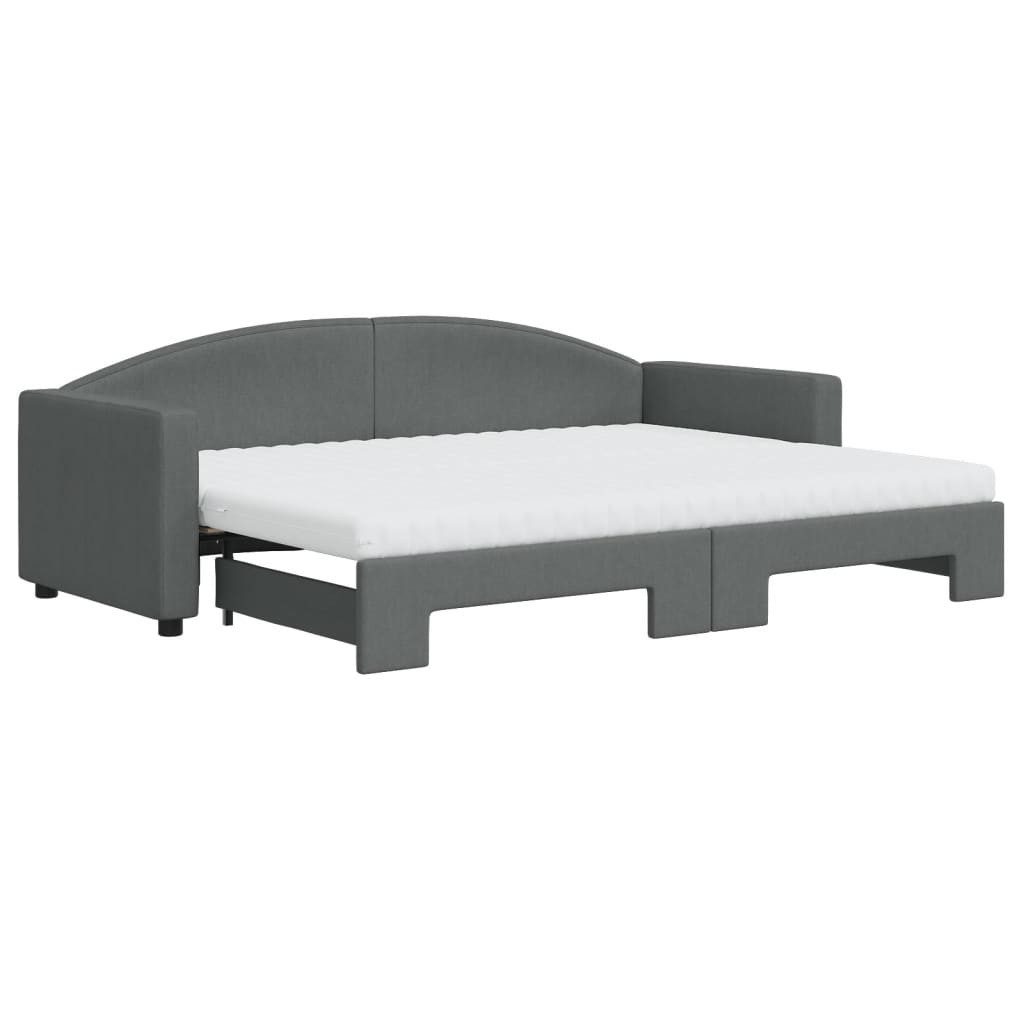 vidaXL Bett Tagesbett Ausziehbar mit Matratzen günstig online kaufen