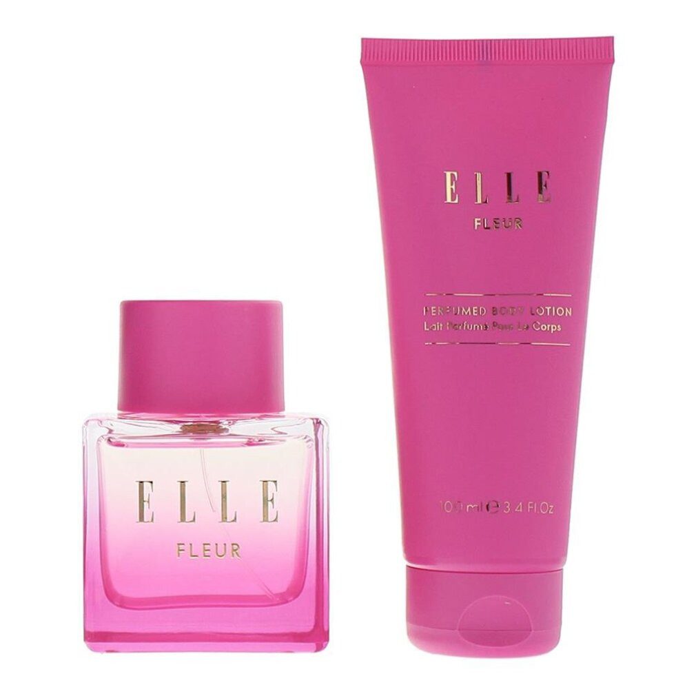 Elle Duft-Set Fleur 2 Piece Gift Set: Eau De Parfum 100ml - Body Lotion 100ml