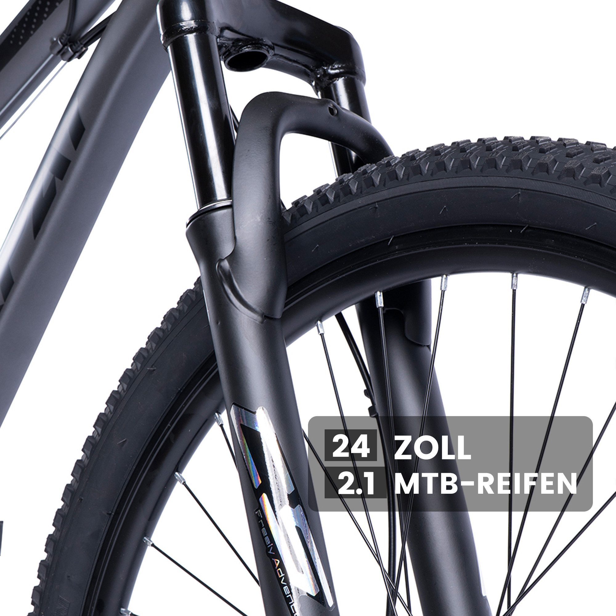 CARPAT SPORT Mountainbike 24 26 27.5 29 Zoll Fahrrad für Herren Damen Jungen, 21 Gang Shimano, mechanische Scheibenbremse, MTB Fahrrad Bike