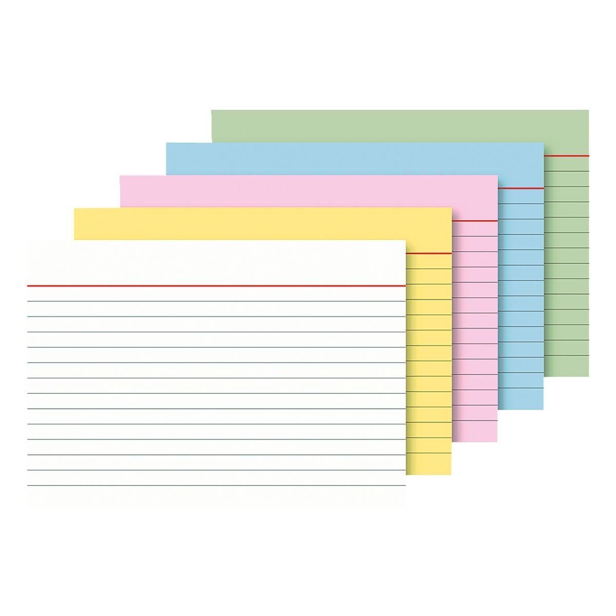 BRUNNEN Karteikarten, A6 quer, liniert