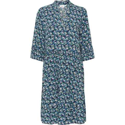 Saint Tropez Sommerkleid EdaSZ Dress mit Volant und 3/4 Ärmel