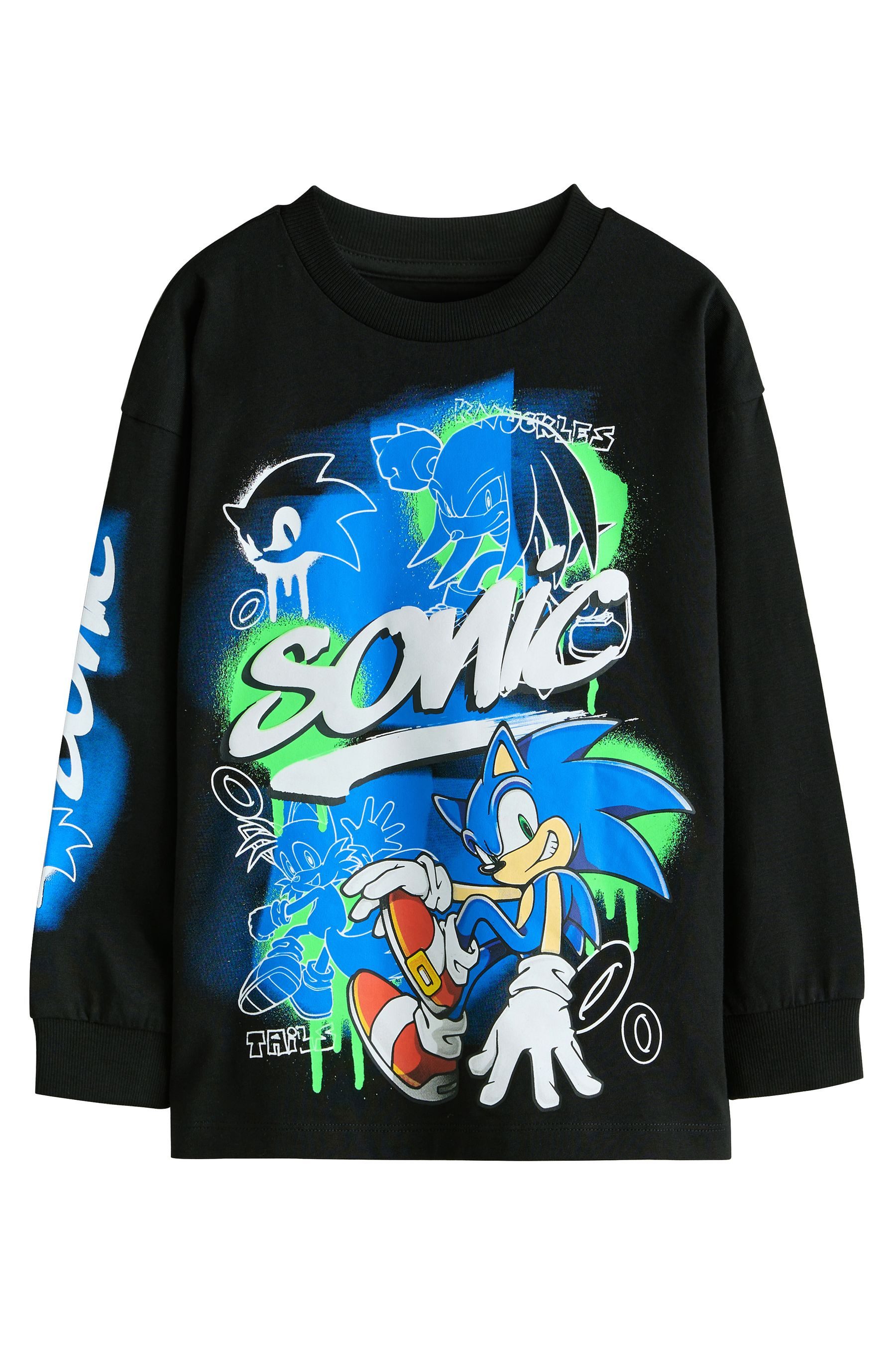 Langarmshirt Langärmeliges T-Shirt, Sonic