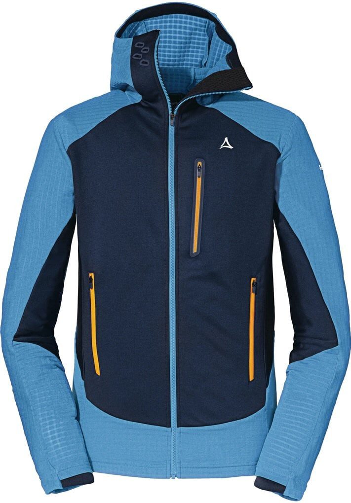 Fleecejacke Rotbach Hoody (Kapuze, robust, elastisch) blau Herren