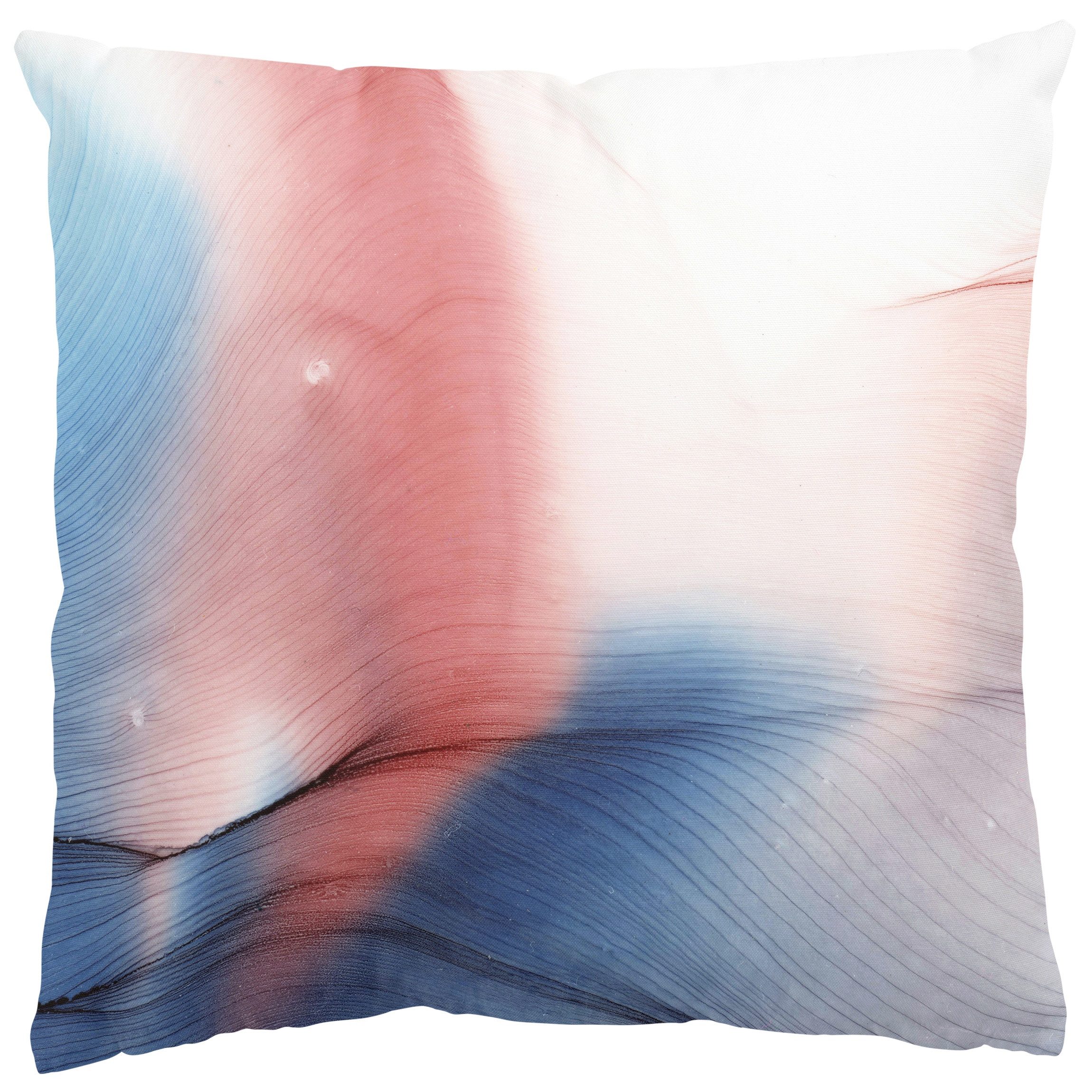 Bilderdepot24 Dekokissen drinnen Kissenhülle/ Sofakissen/ Zierkissen Kissenhülle rot mit Motiv, Bezug mit / ohne Füllung Zierkissen Outdoor Sofa Bett