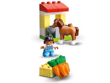 LEGO® Konstruktionsspielsteine LEGO® DUPLO® - Pferdestall und Ponypflege, (Set, 65 St)