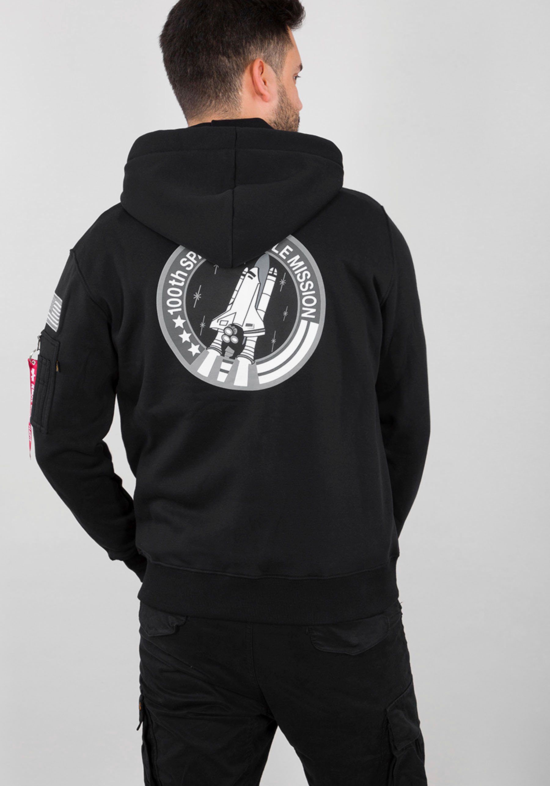 Alpha Industries Kapuzensweatshirt Space Shuttle Hoody Sweat black