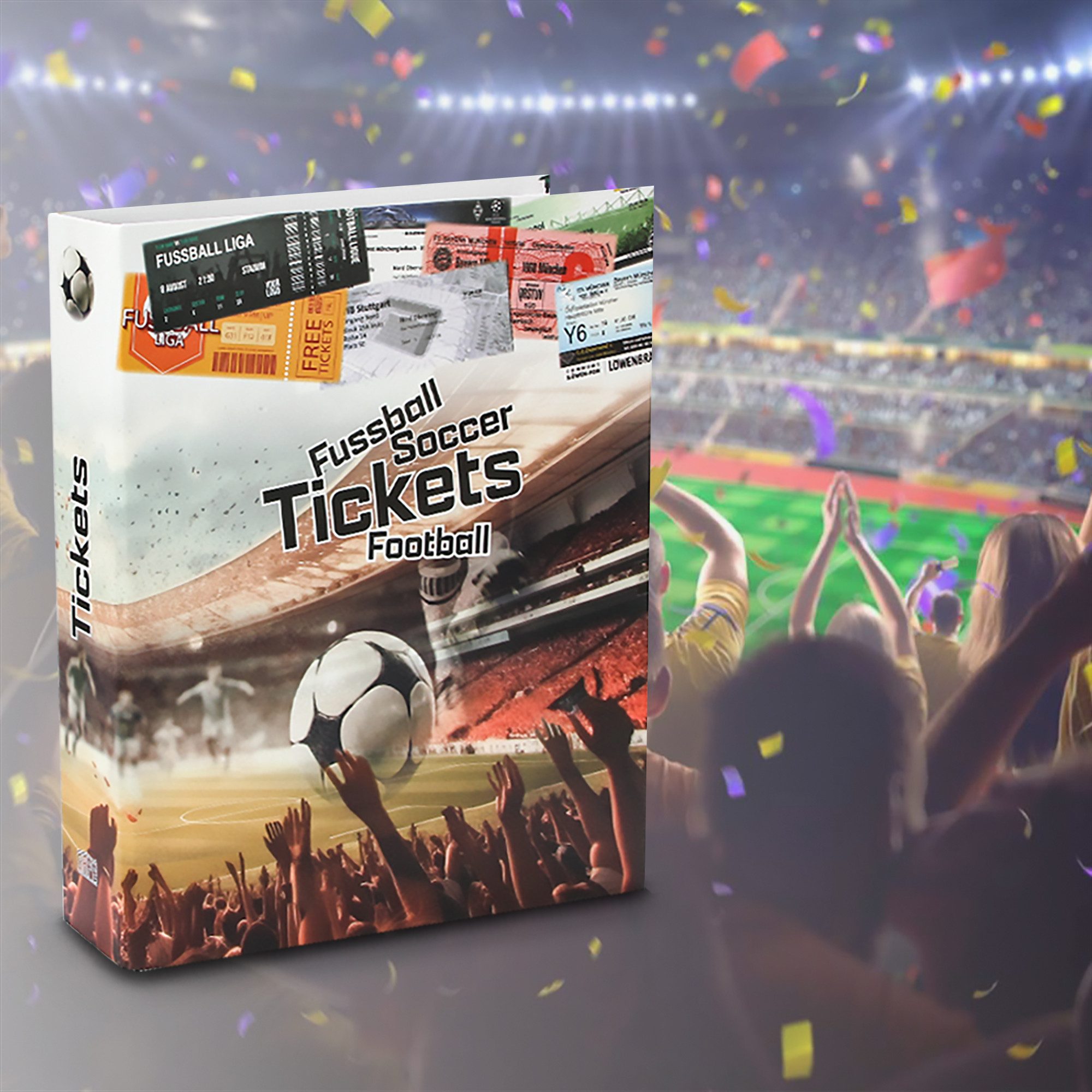 Safe-Album Präsentationsordner Ticket Album für Fußball-Tickets mit 20 Einsteckblätter I SAFE