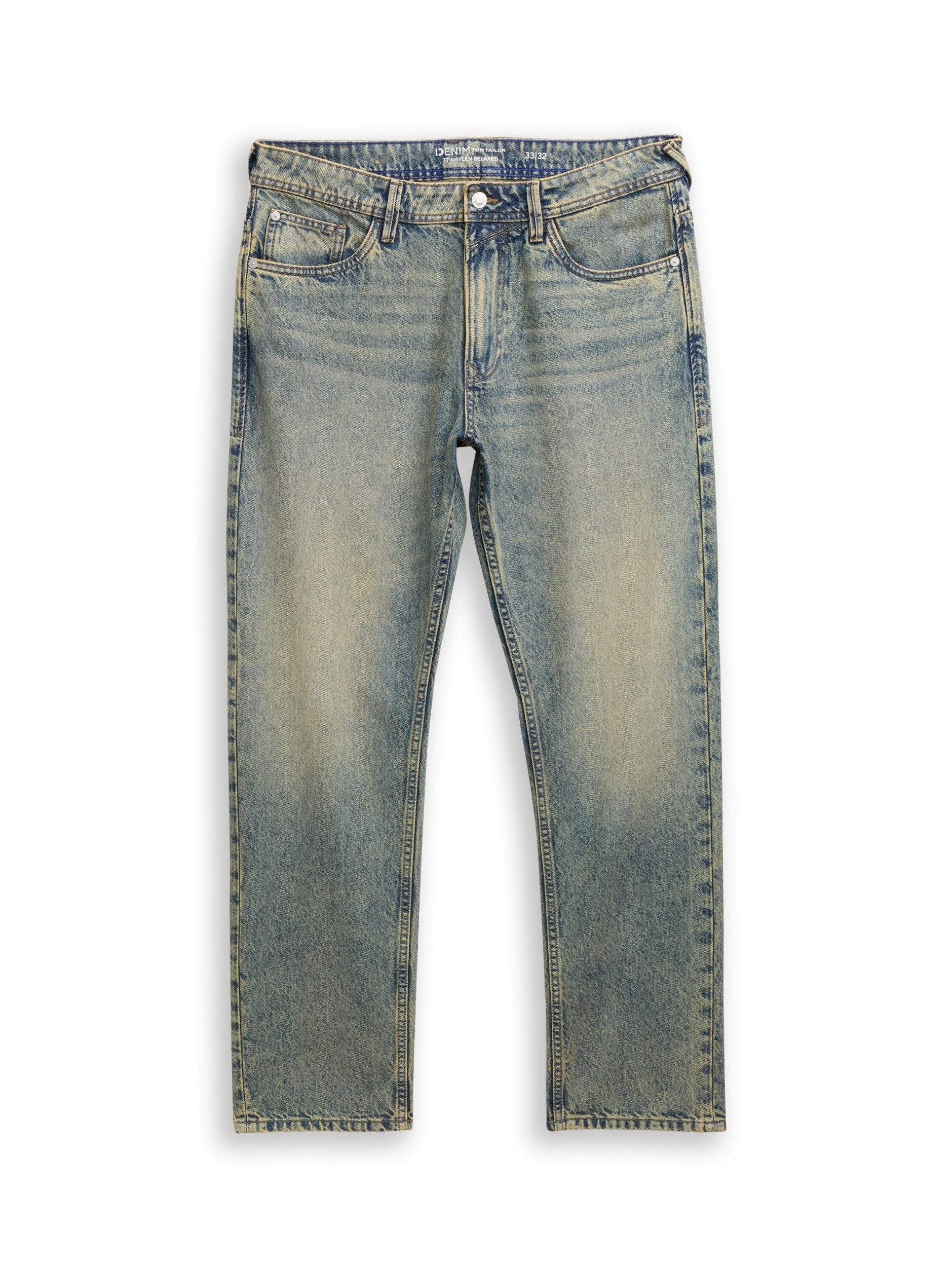 TOM TAILOR Denim Regular-fit-Jeans TTWAYLEN RELAXED Tinted Blue Denim