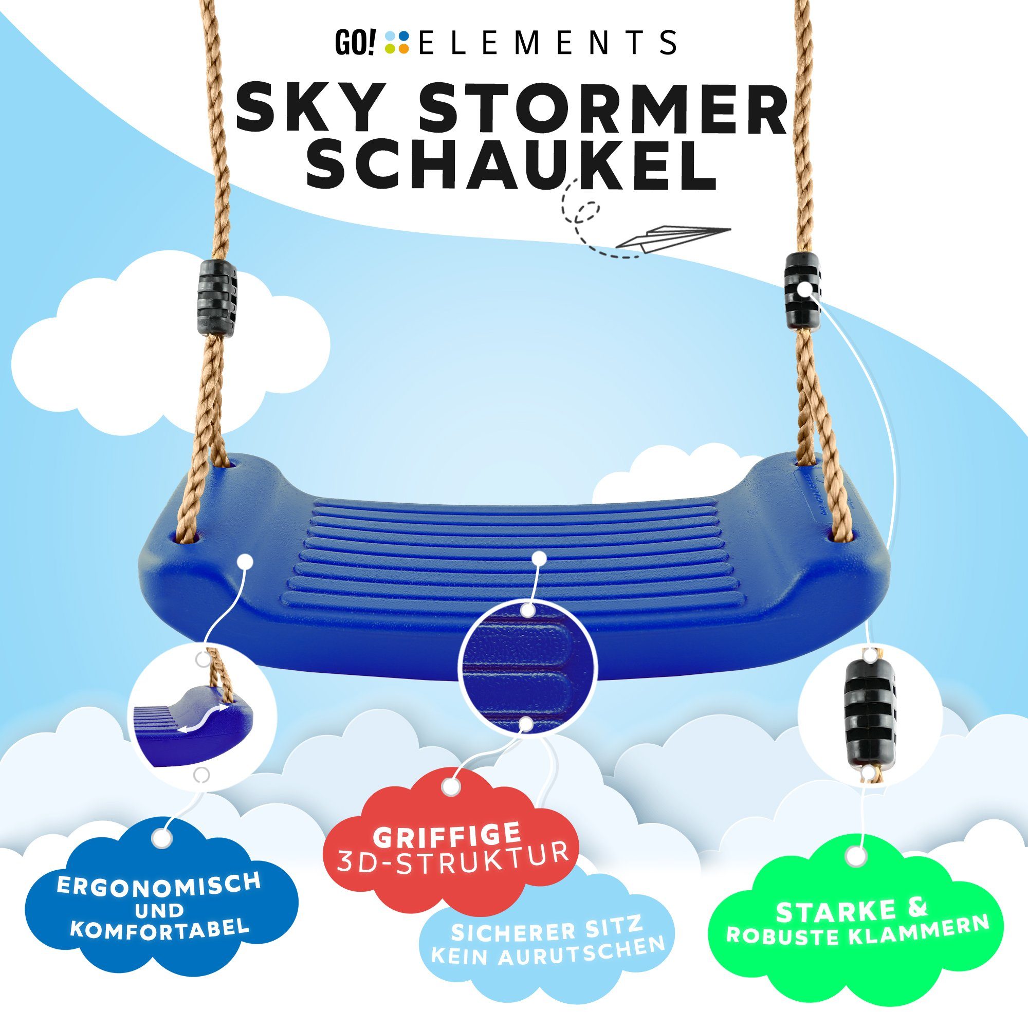GO!elements Einzelschaukel Sky Stormer, Schaukel Garten günstig online kaufen