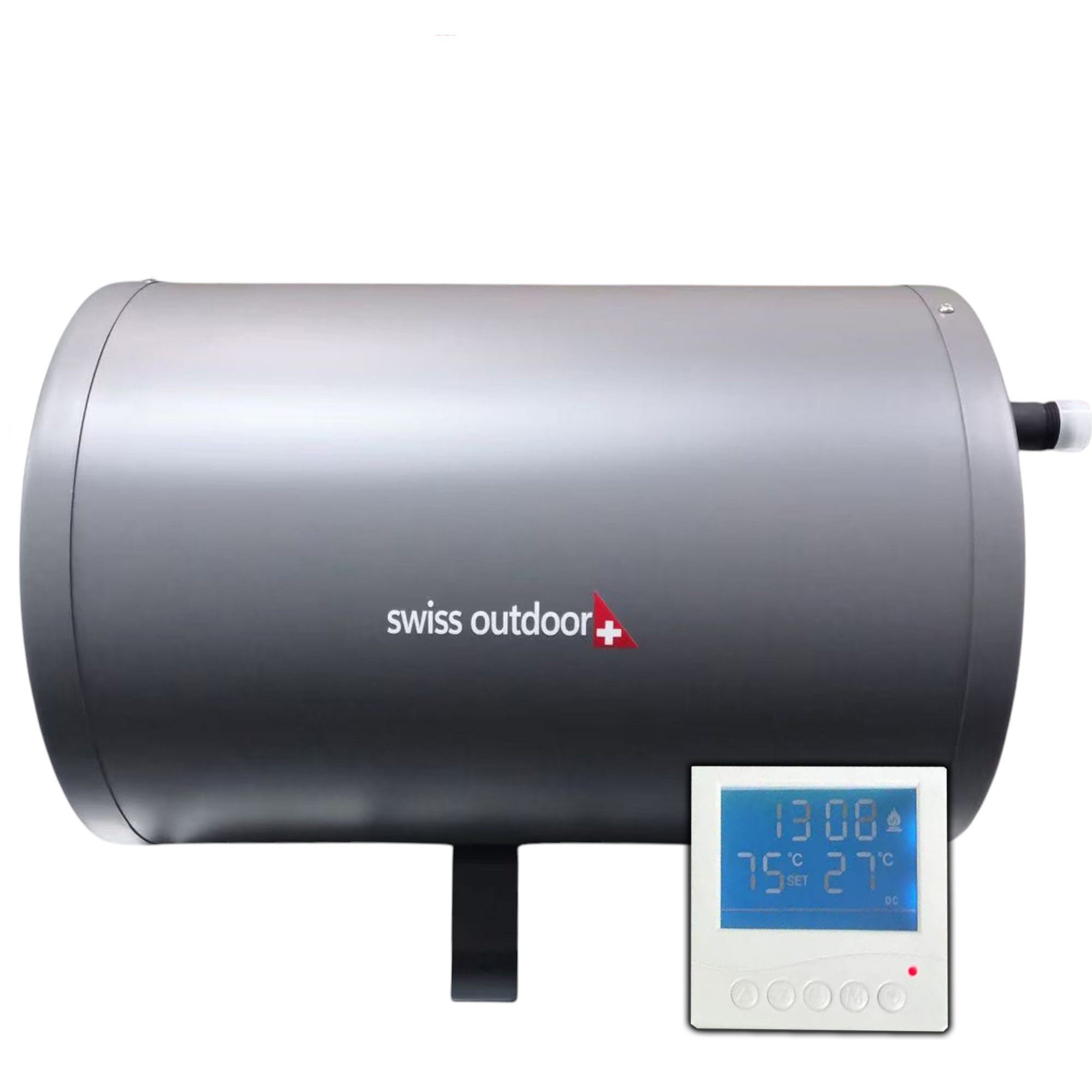 Swiss Outdoor Kleinspeicher Camper Warmwasserboiler 10 L 12V 200W, (max. 65°C), Campingbedarf - für Dusche, Waschbecken, etc geeignet