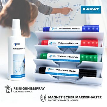 Master of Boards Whiteboard Marker Whiteboard Zubehör-Set, im praktischen Kunststoffkoffer