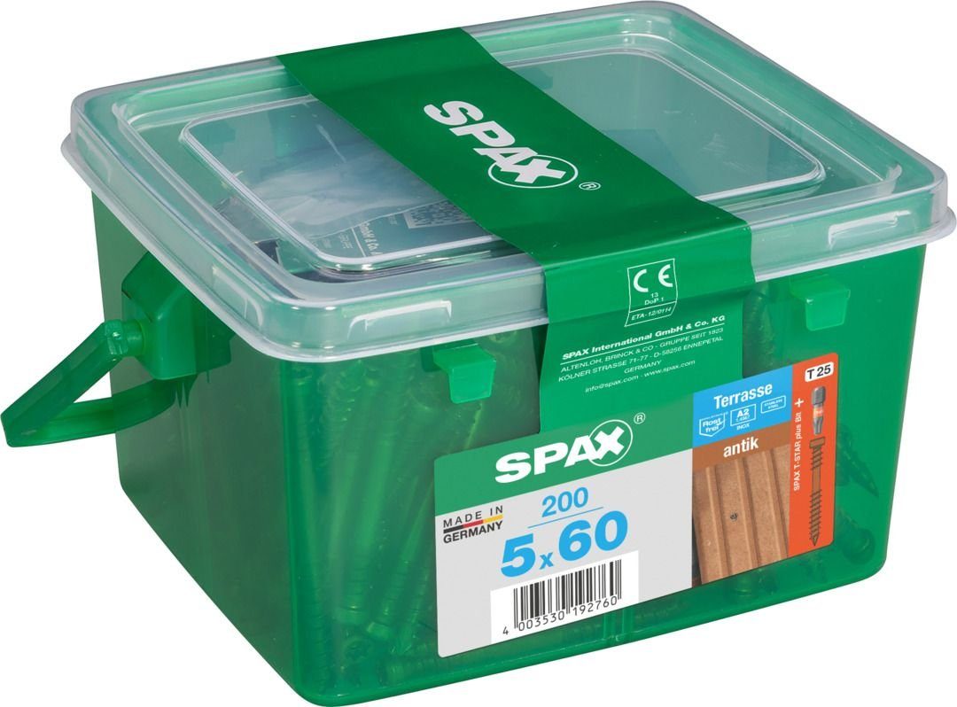 SPAX Terrassenschraube Spax Terrassenschrauben 5.0 200 x 60 25 TX mm 