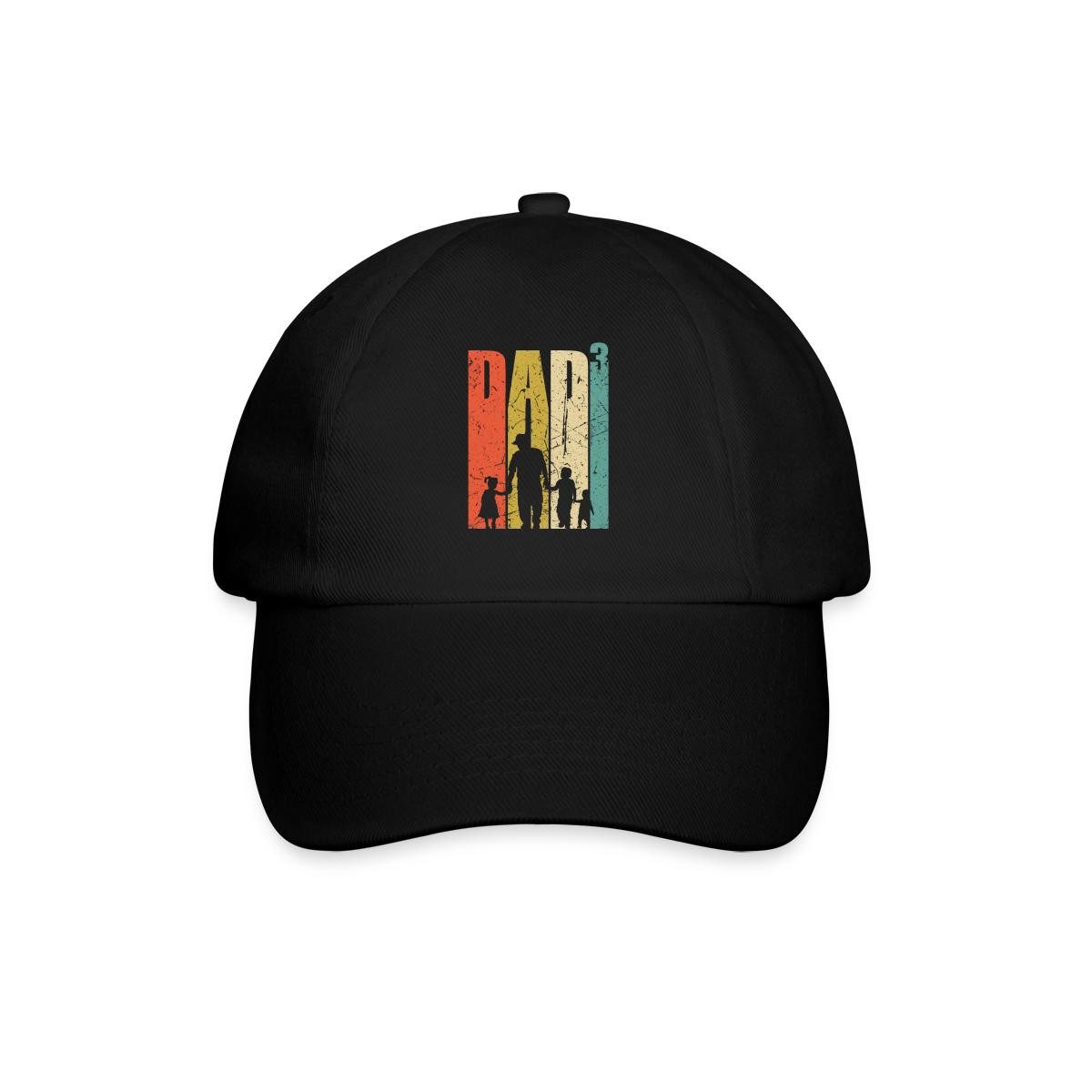 Spreadshirt Baseball Cap Dad Hoch 3 Dreifacher Vater Papa Vatertag Geschenk Baseballkappe (1-St)