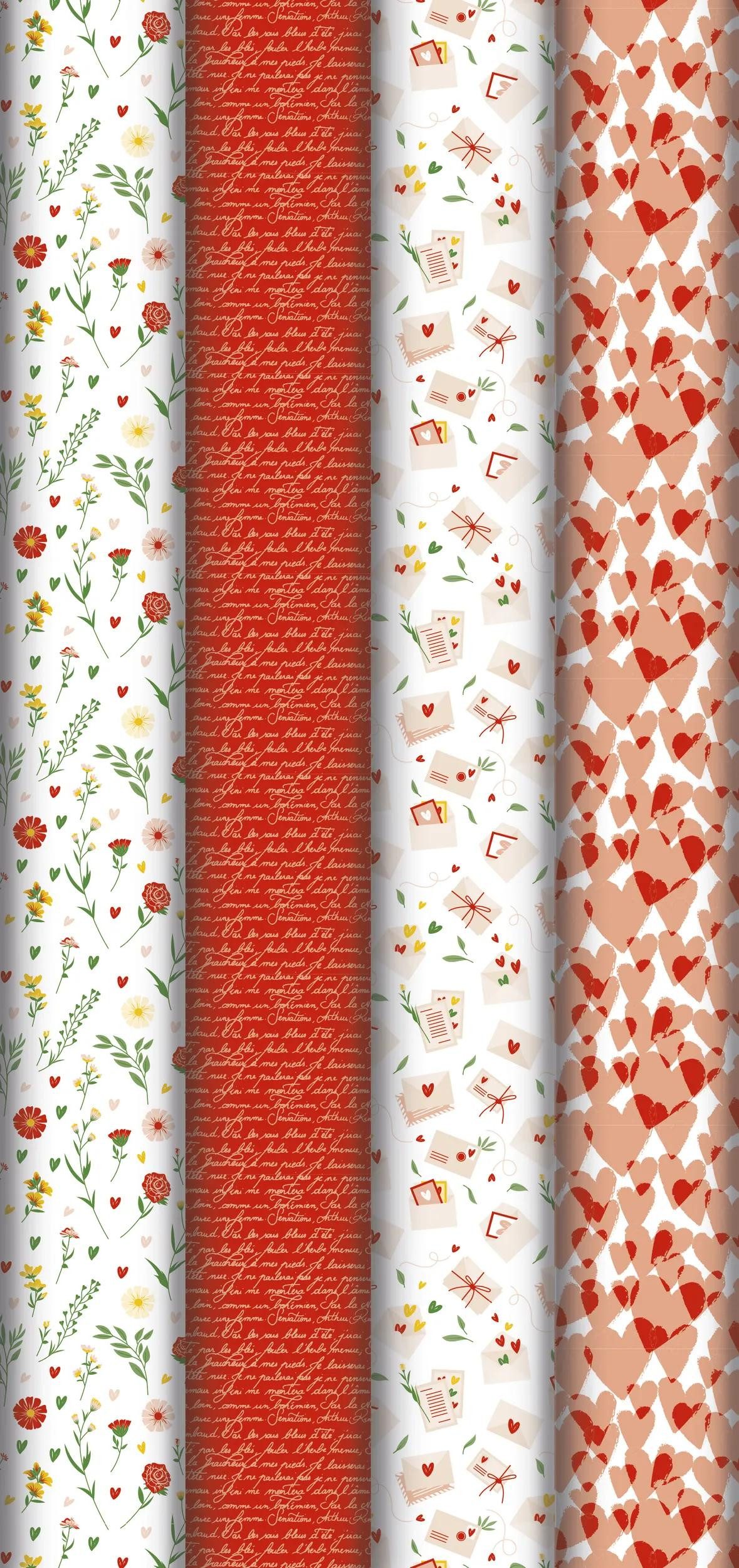 Geschenkpapier 30x Geschenkpapierrollen, 2x0,70m, display Sortierung 202106C