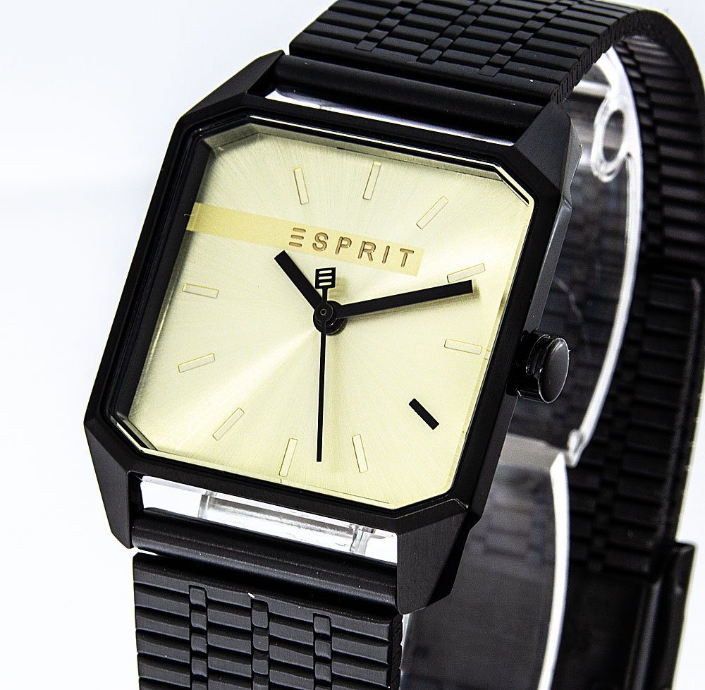 Esprit Quarzuhr ESPRIT Damenuhr Cube Ladies ES1L071M0045