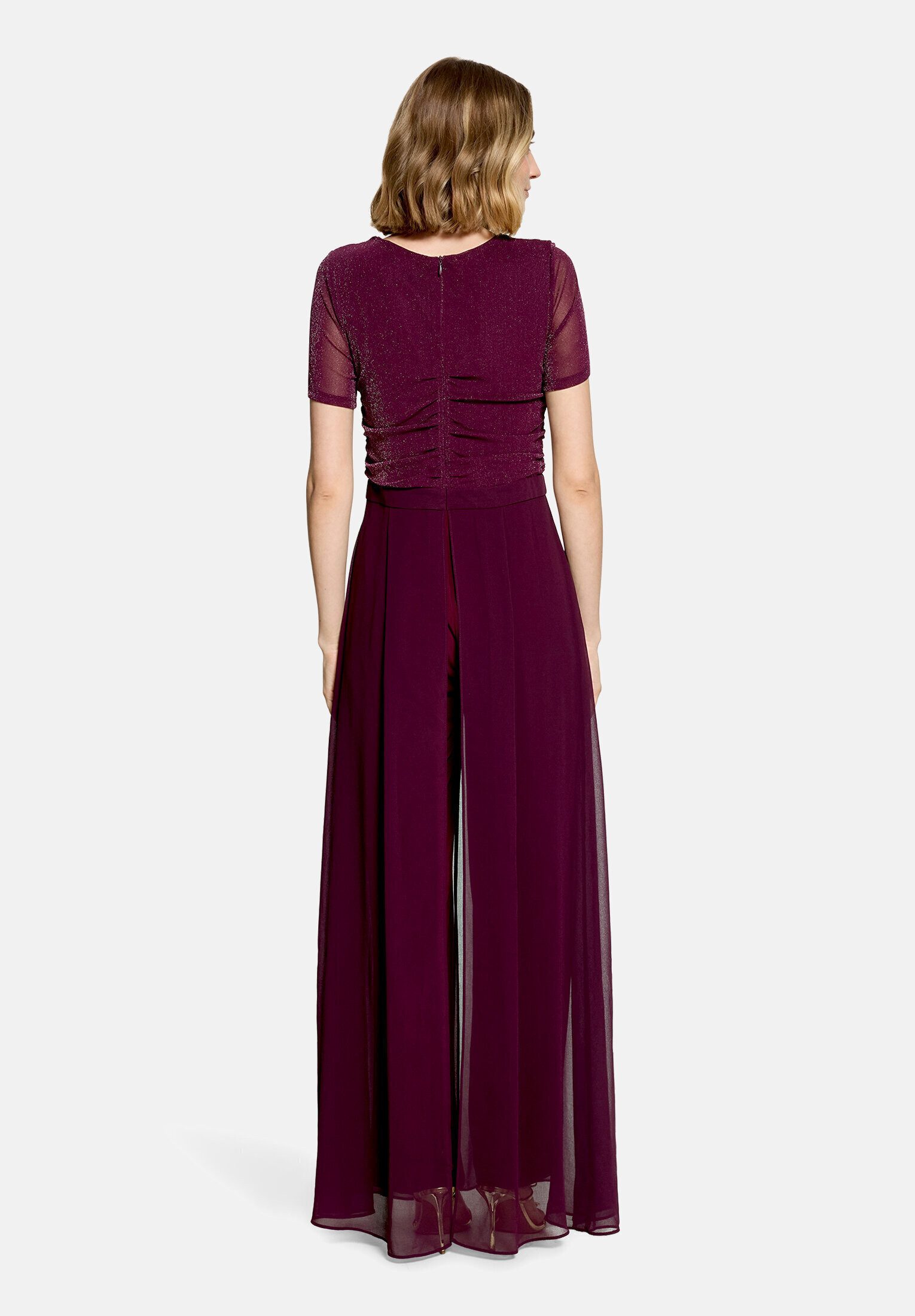 Vera Mont Overall Damen mit Wasserfallausschnitt (1-tlg)