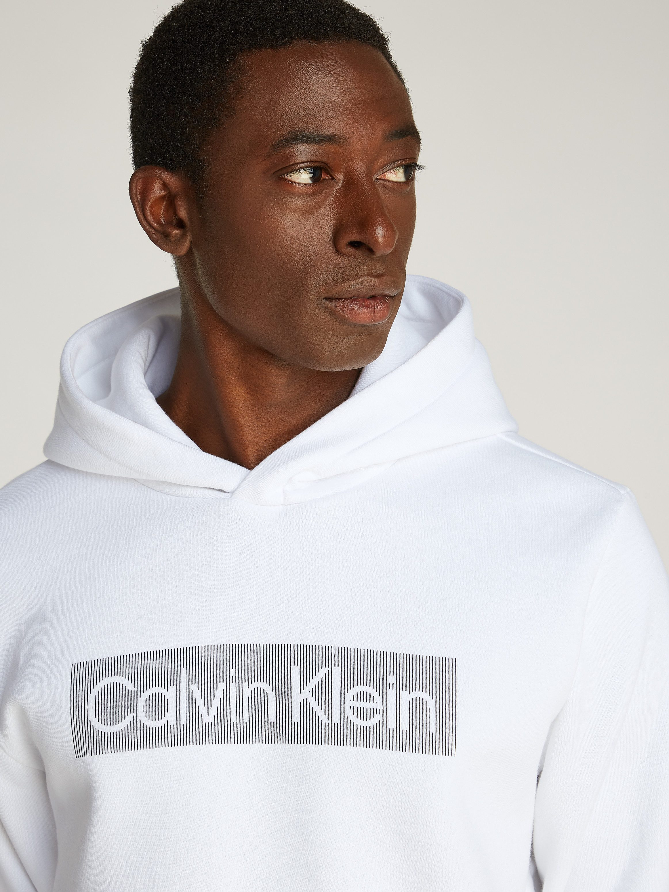 Calvin Klein Kapuzensweatshirt BOX STRIPED LOGO günstig online kaufen