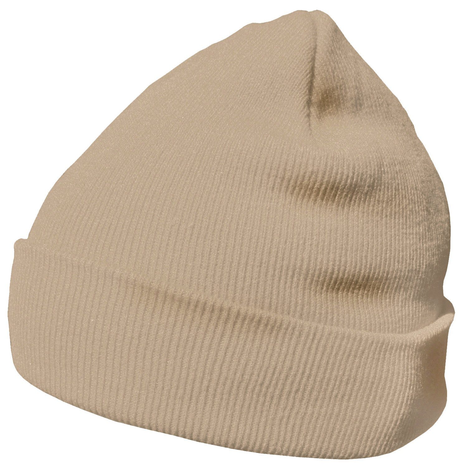 Design, 1-St) Krempe Beanie Wintermütze, (Packung, mit klassisches beige Mütze DonDon Beanie