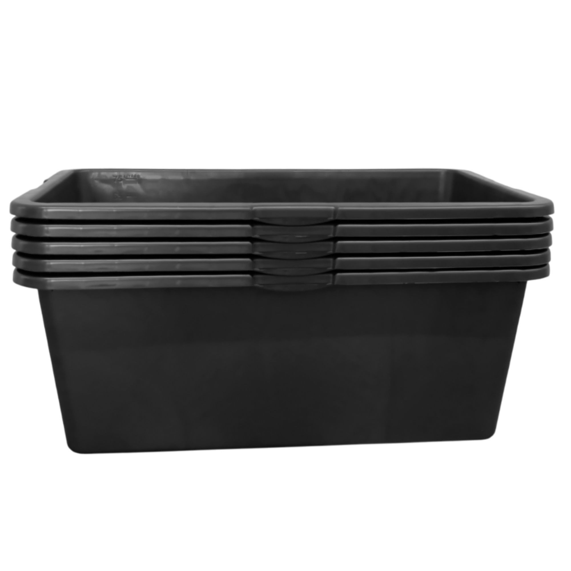 ViD Baueimer 5 Stück je 80 Liter, 78 x 49 x 29 cm
